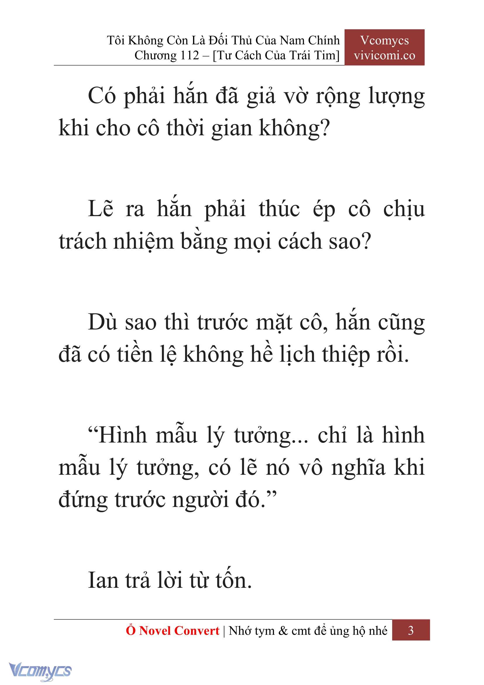 [Novel] Tôi Không Còn Là Đối Thủ Của Nam Chính Chapter  112 - 5