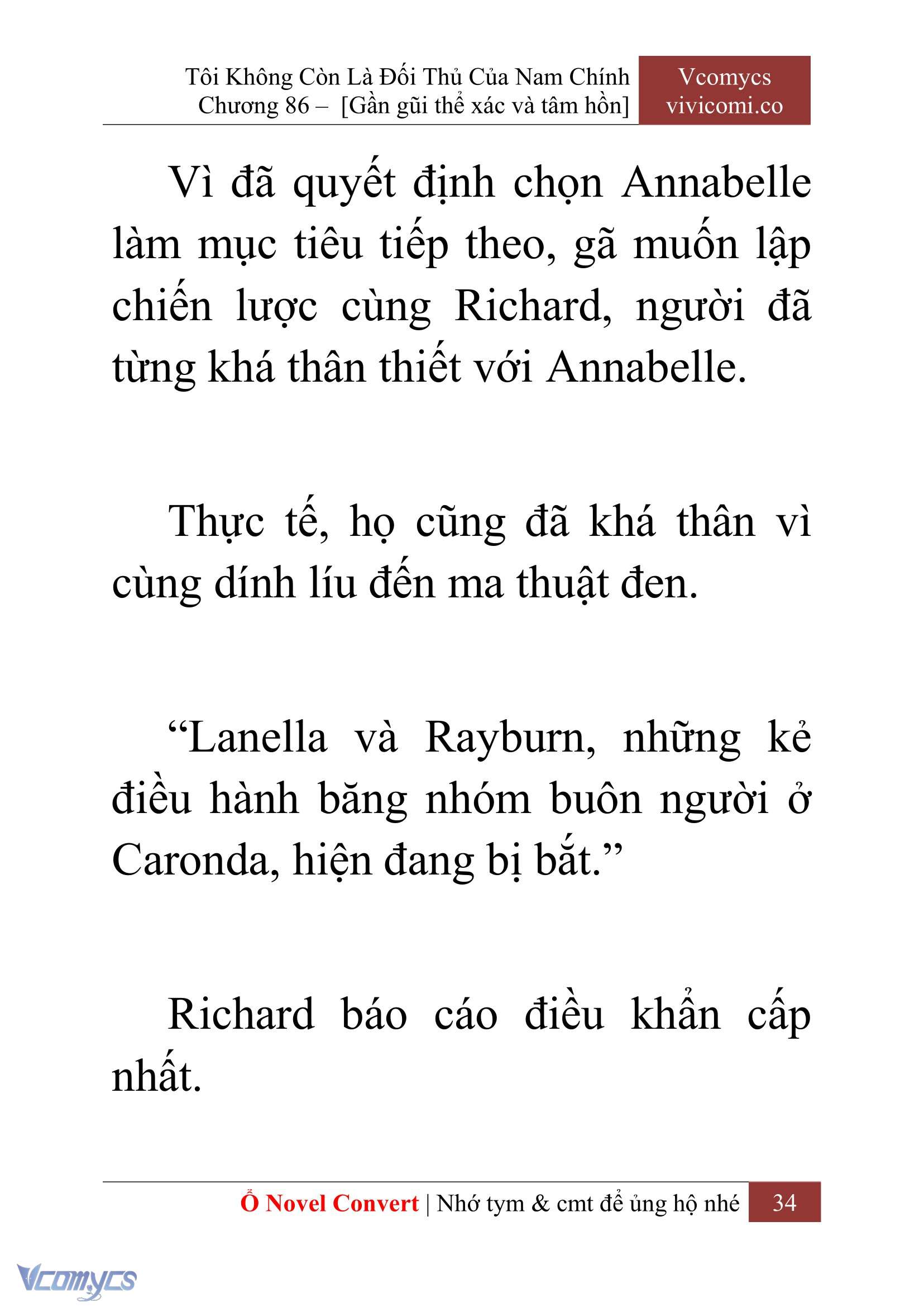 [Novel] Tôi Không Còn Là Đối Thủ Của Nam Chính Chapter  86 - 36