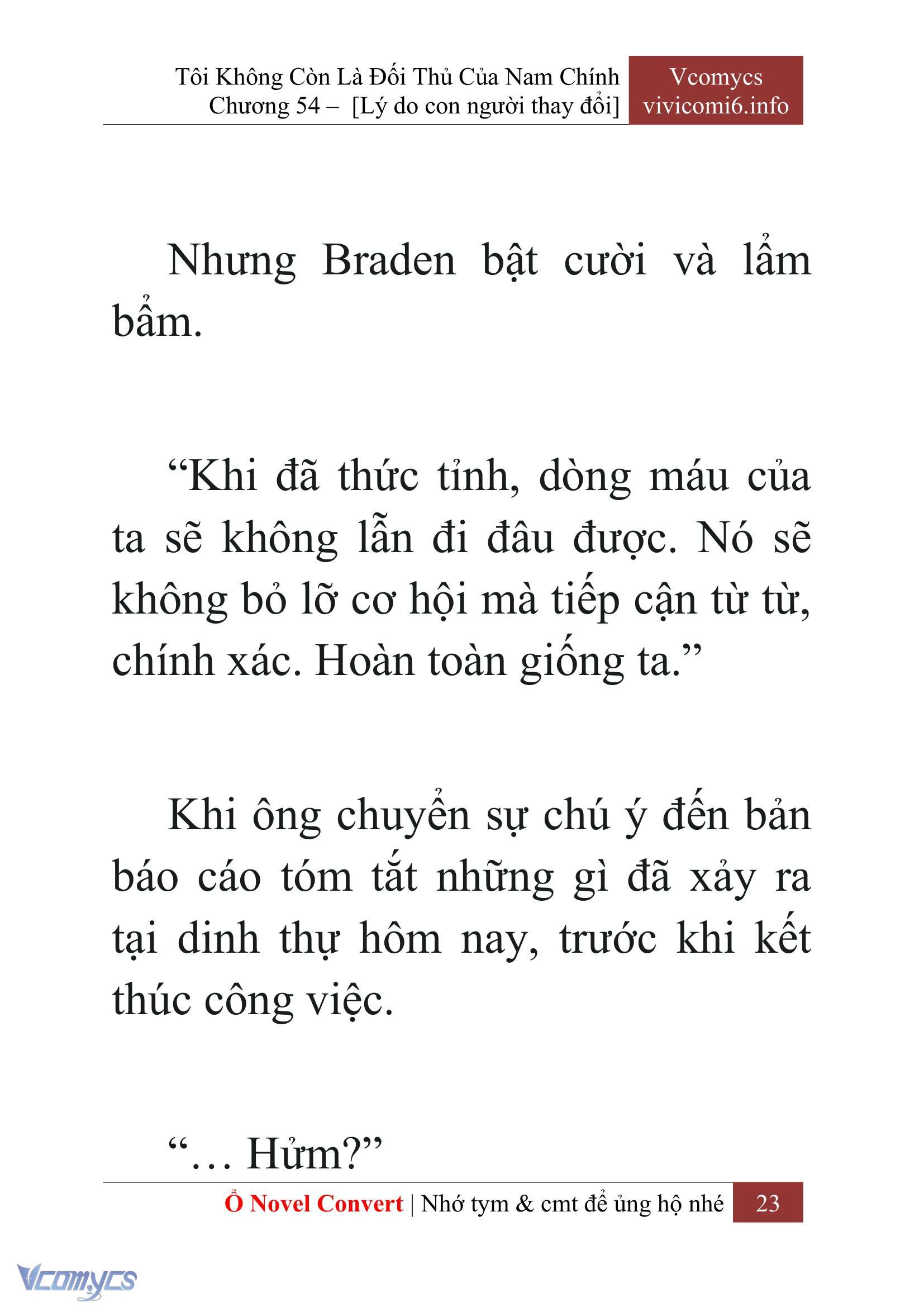 [Novel] Tôi Không Còn Là Đối Thủ Của Nam Chính Chapter  54 - 25