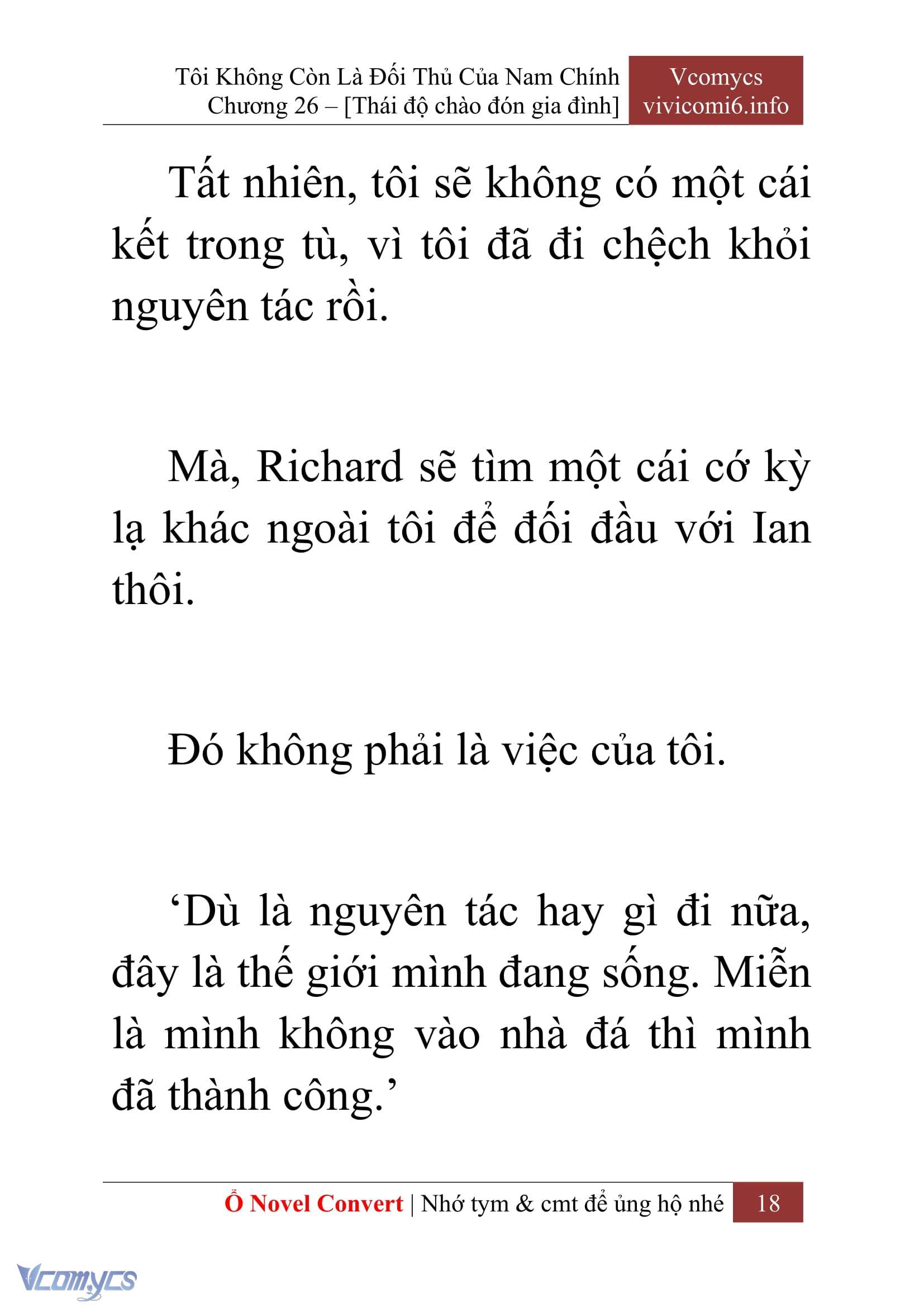 [Novel] Tôi Không Còn Là Đối Thủ Của Nam Chính Chapter  26 - 20