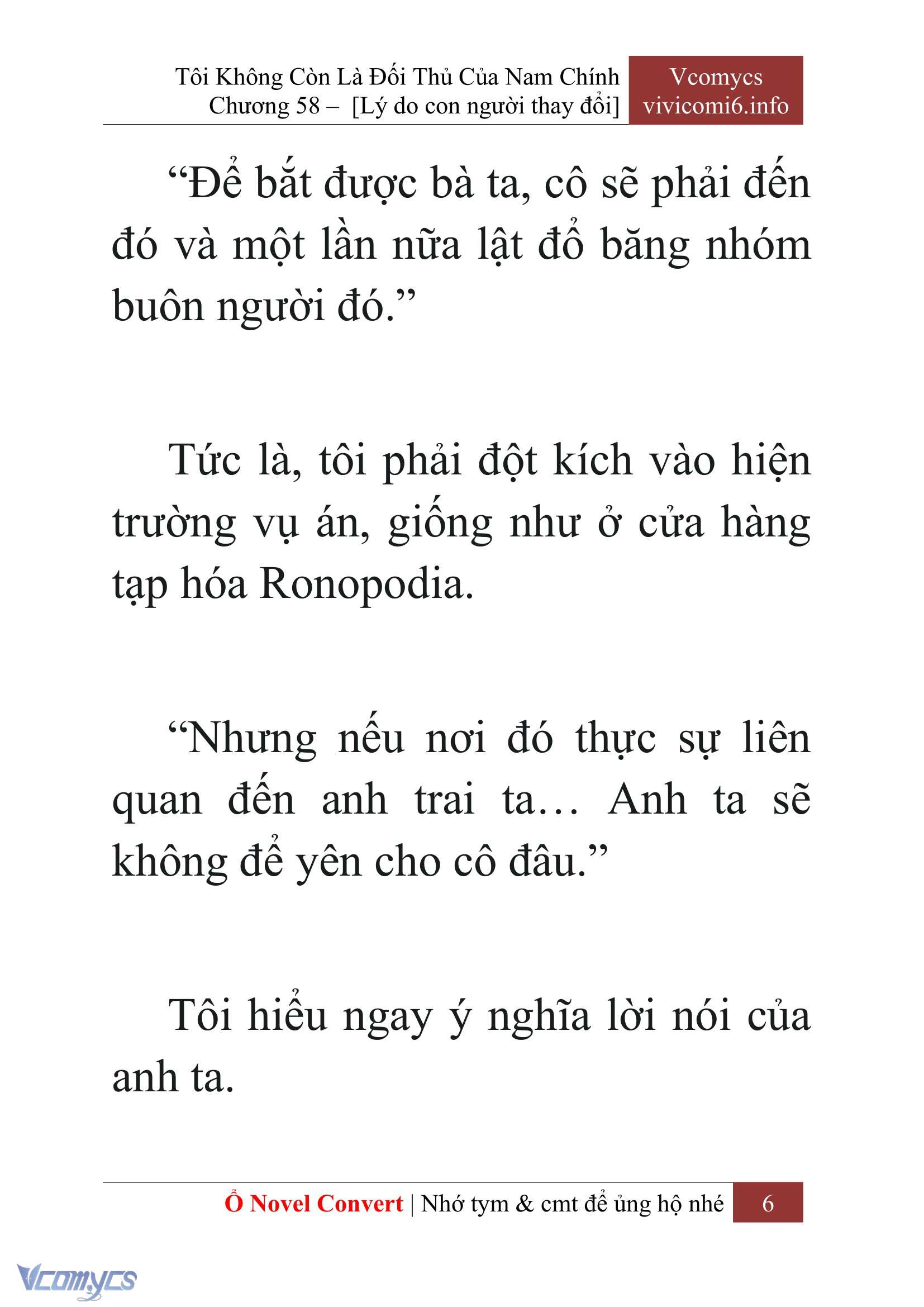 [Novel] Tôi Không Còn Là Đối Thủ Của Nam Chính Chapter  58 - 8