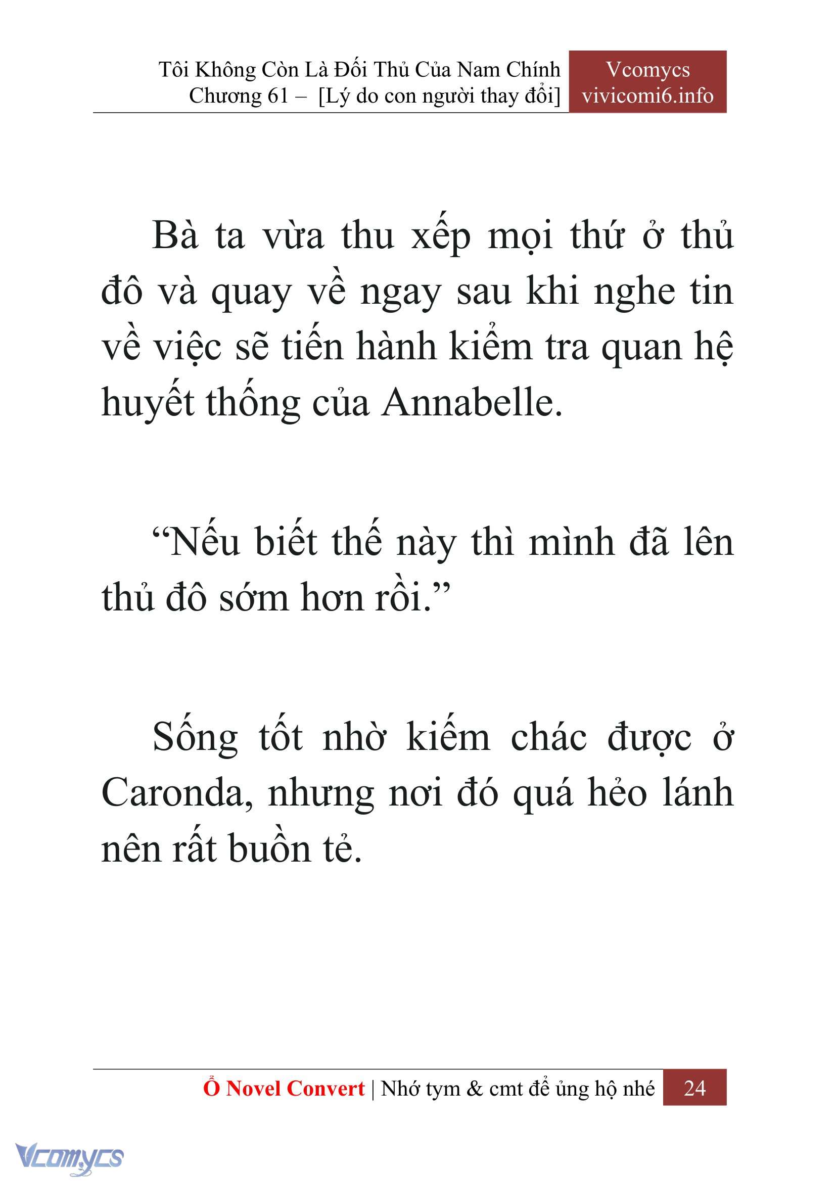 [Novel] Tôi Không Còn Là Đối Thủ Của Nam Chính Chapter  61 - 26