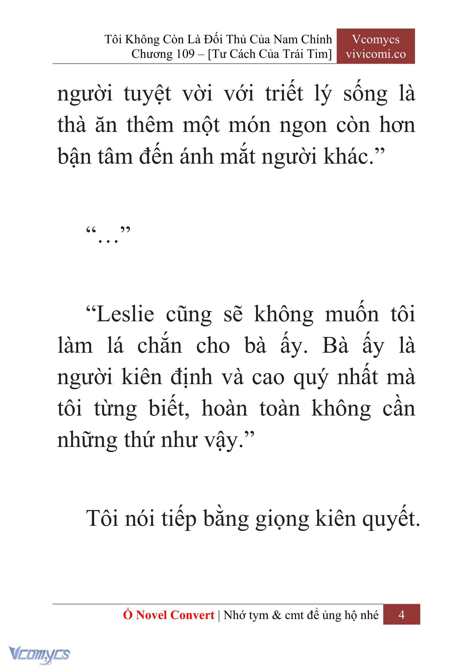 [Novel] Tôi Không Còn Là Đối Thủ Của Nam Chính Chapter  109 - 6