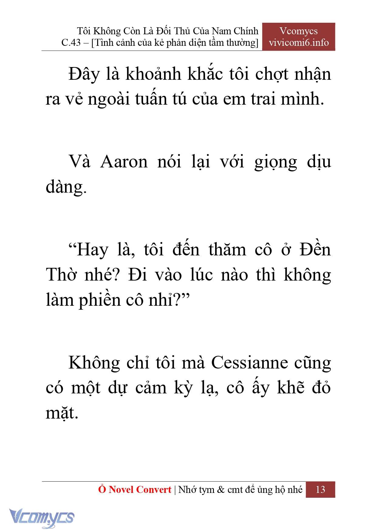 [Novel] Tôi Không Còn Là Đối Thủ Của Nam Chính Chapter  43 - 15