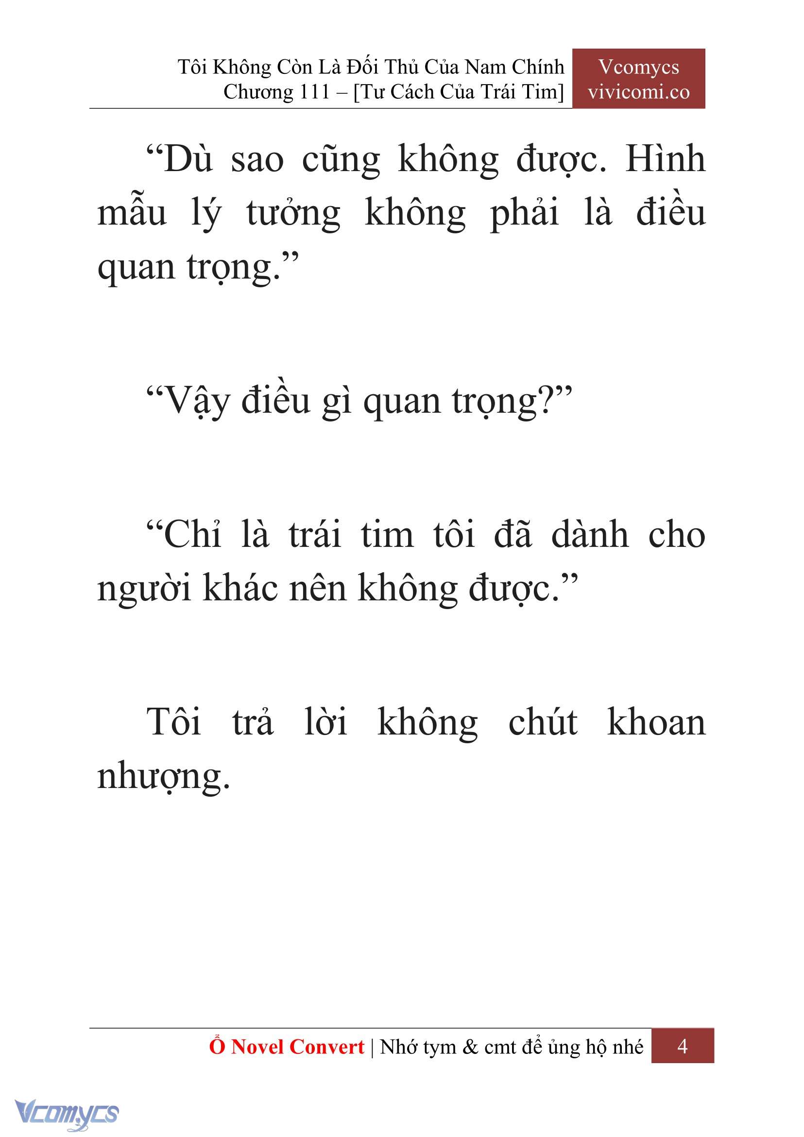 [Novel] Tôi Không Còn Là Đối Thủ Của Nam Chính Chapter  111 - 6