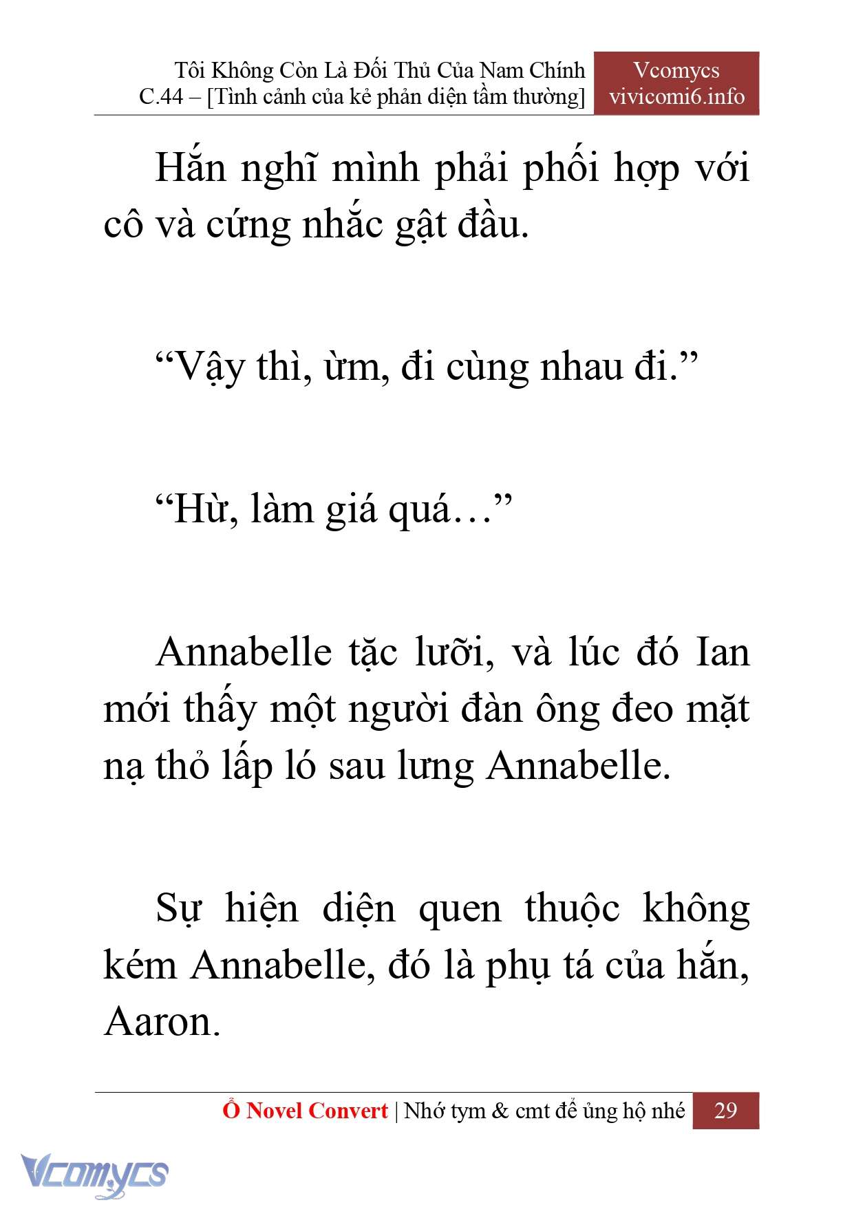 [Novel] Tôi Không Còn Là Đối Thủ Của Nam Chính Chapter  44 - 31