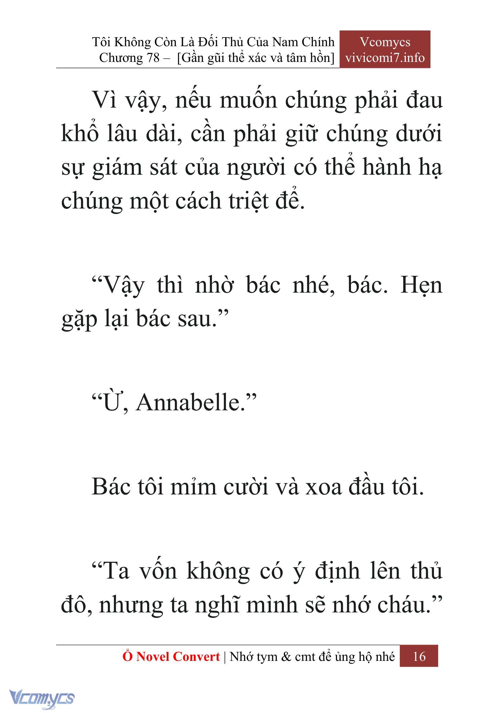 [Novel] Tôi Không Còn Là Đối Thủ Của Nam Chính Chapter  78 - 18