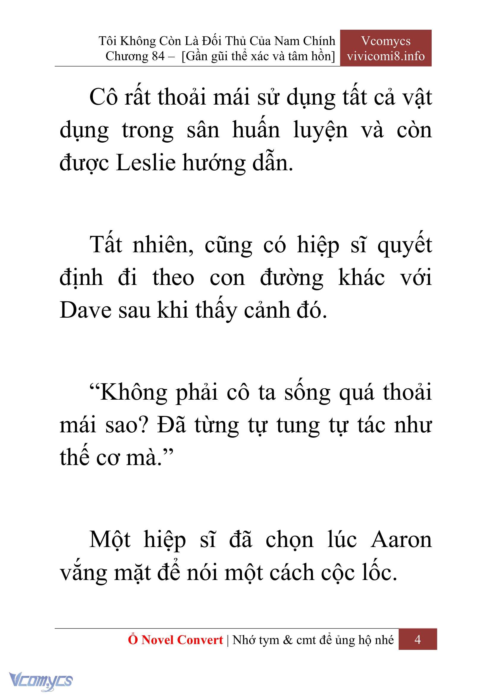 [Novel] Tôi Không Còn Là Đối Thủ Của Nam Chính Chapter  84 - 6