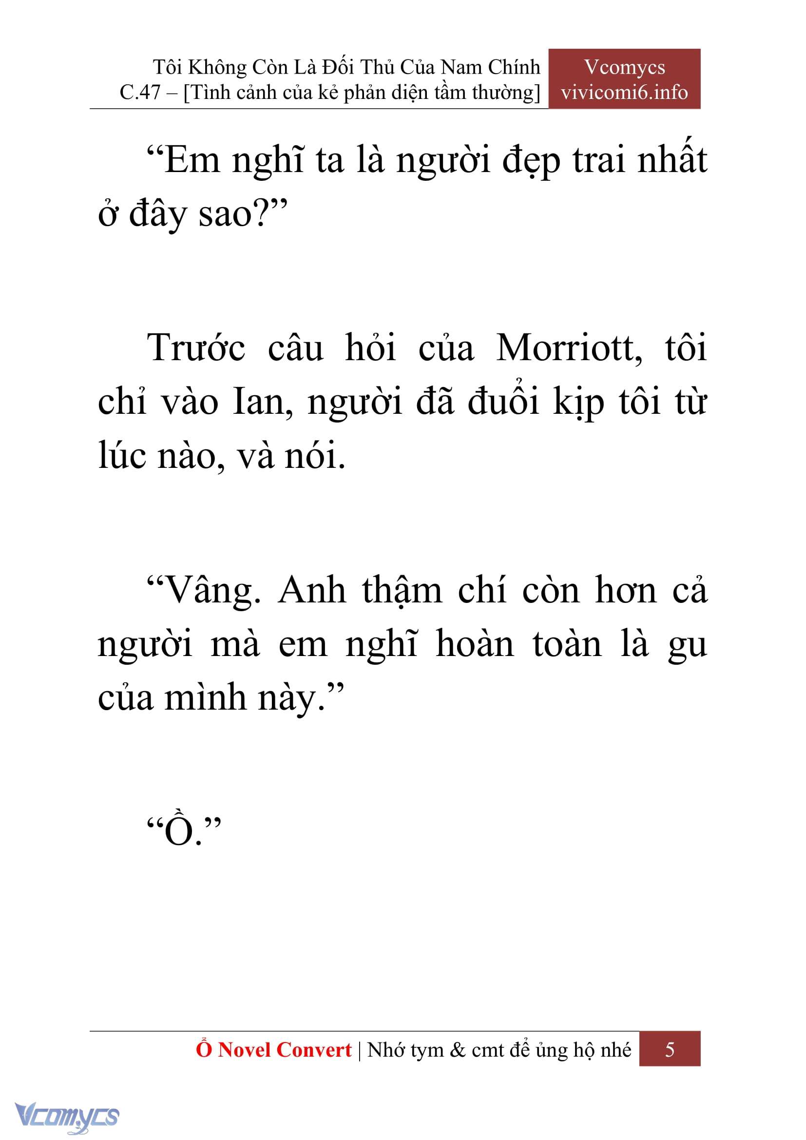 [Novel] Tôi Không Còn Là Đối Thủ Của Nam Chính Chapter  47 - 7