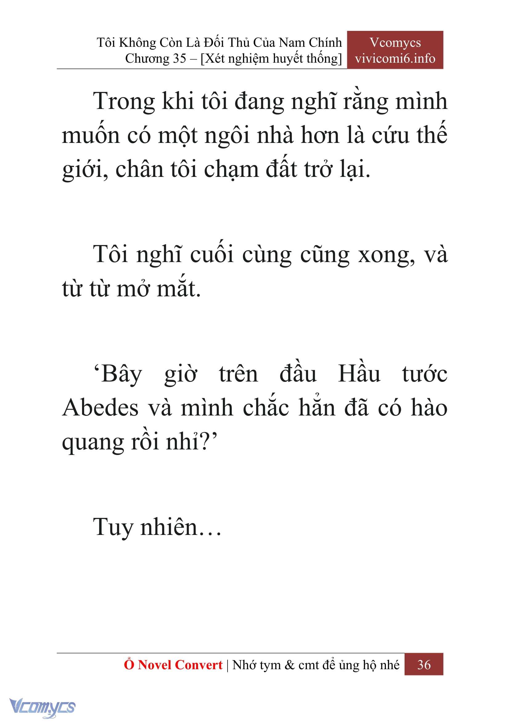 [Novel] Tôi Không Còn Là Đối Thủ Của Nam Chính Chapter  35 - 38