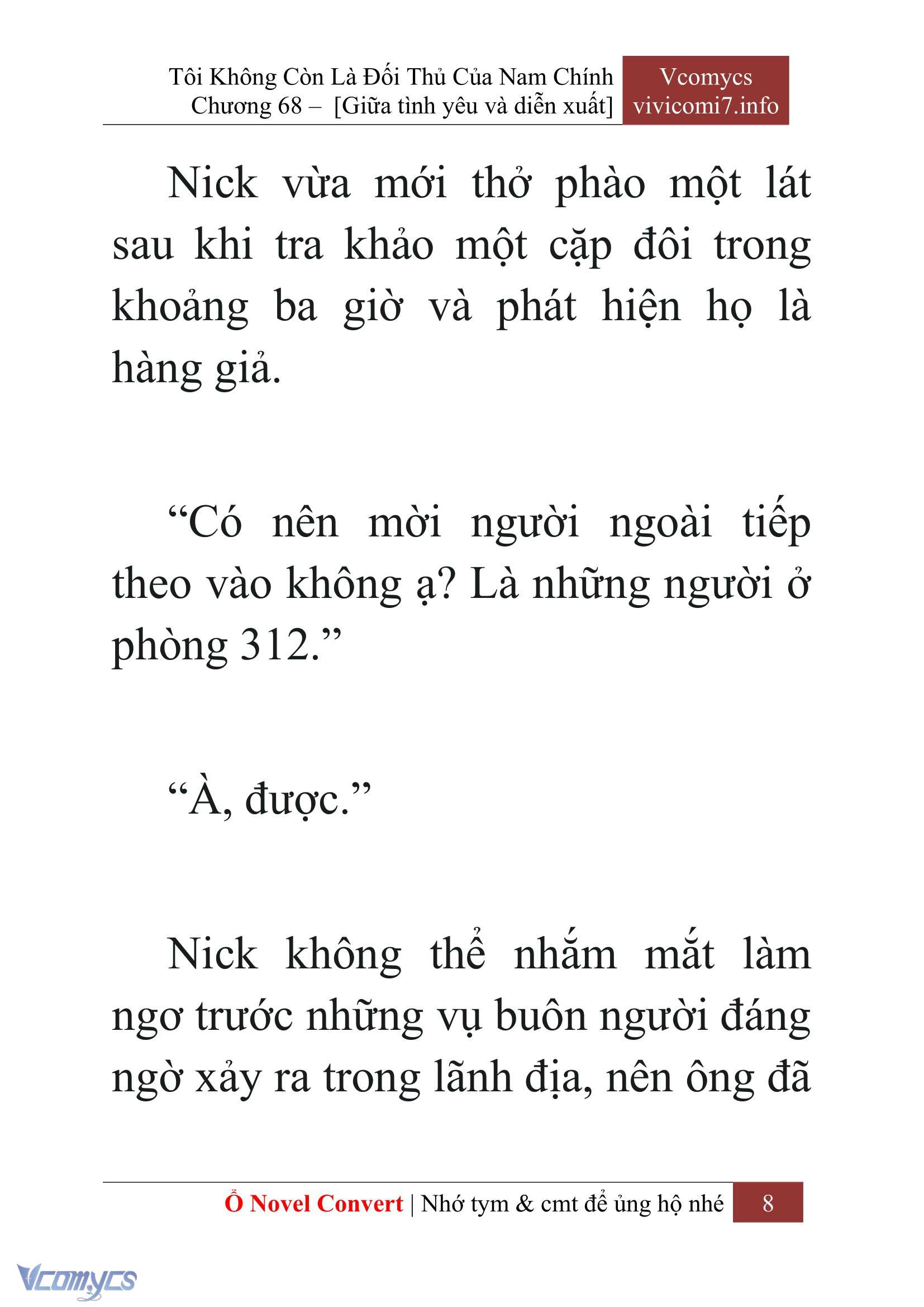 [Novel] Tôi Không Còn Là Đối Thủ Của Nam Chính Chapter  68 - 10
