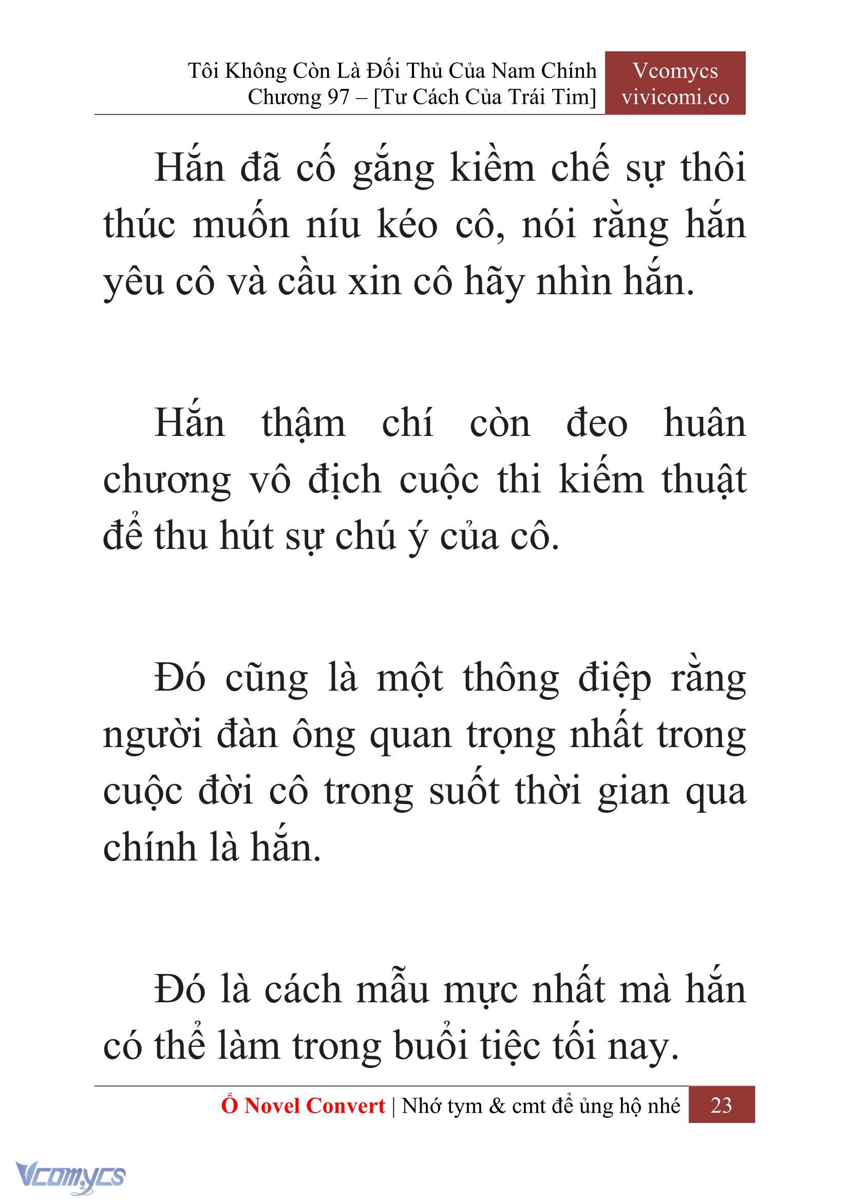 [Novel] Tôi Không Còn Là Đối Thủ Của Nam Chính Chapter  97 - 25