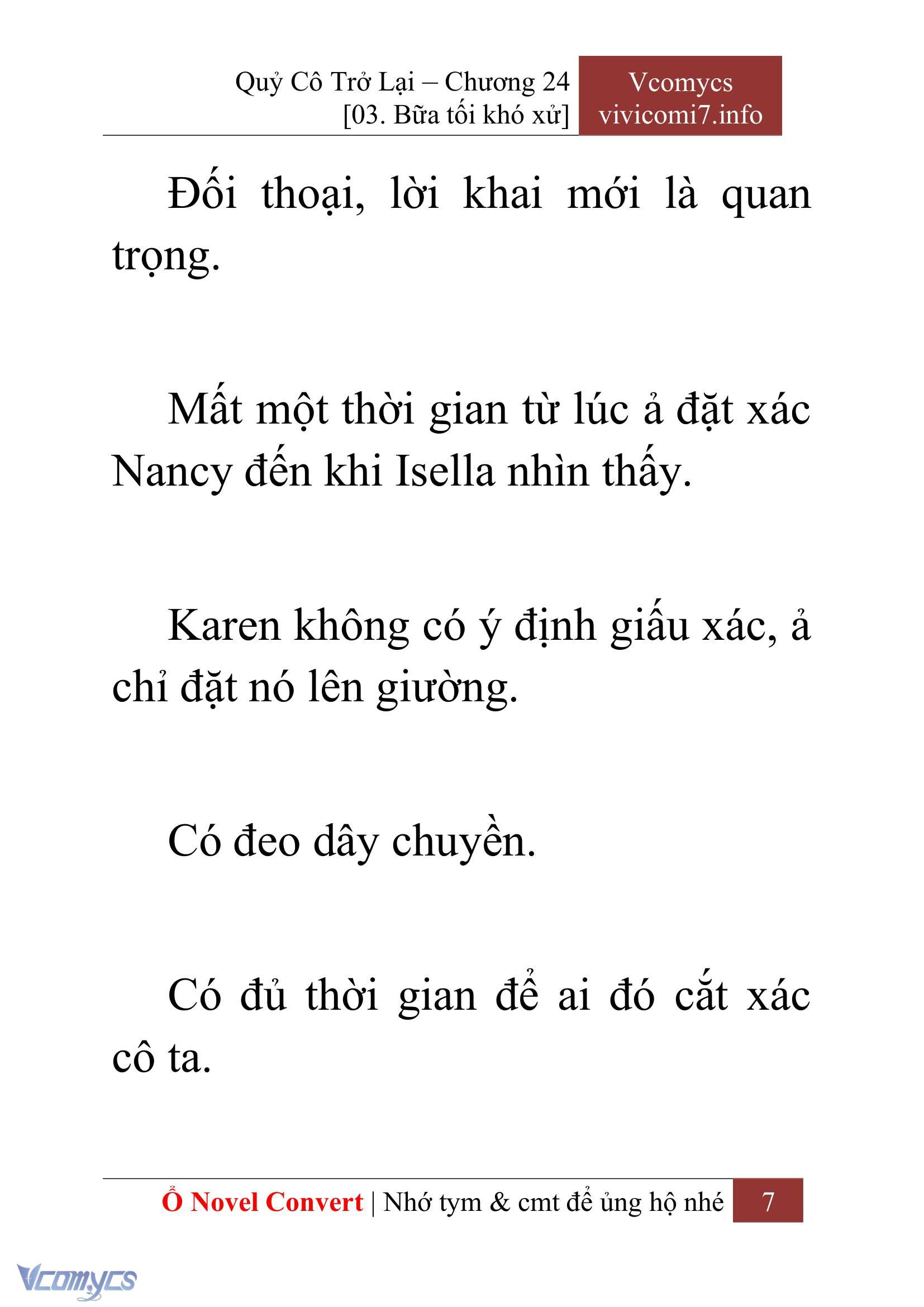 [Novel] Quý Cô Trở Lại Chapter  24 - 9