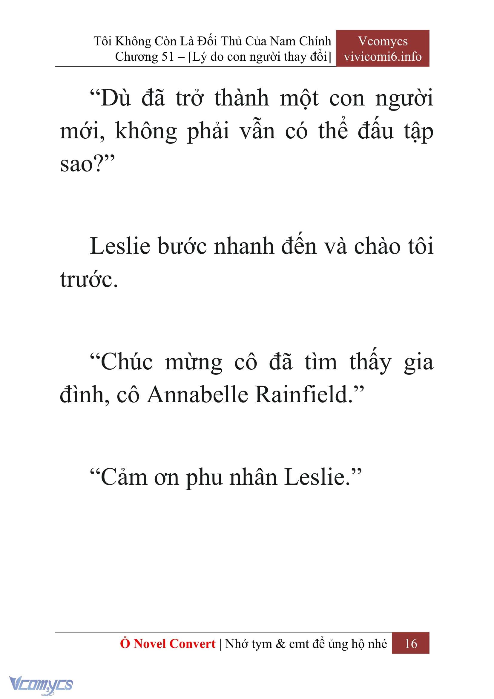 [Novel] Tôi Không Còn Là Đối Thủ Của Nam Chính Chapter  51 - 18