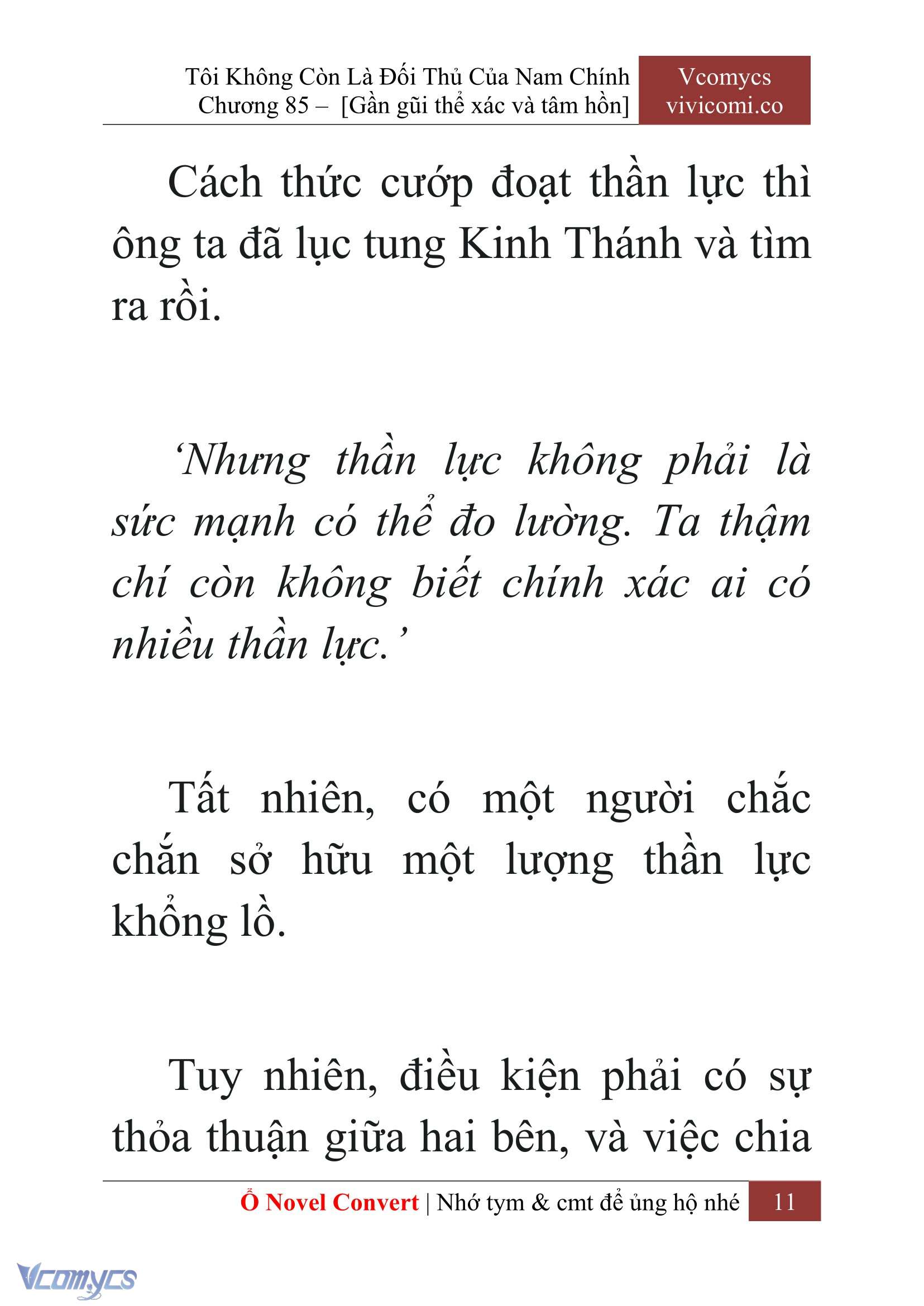 [Novel] Tôi Không Còn Là Đối Thủ Của Nam Chính Chapter  85 - 13