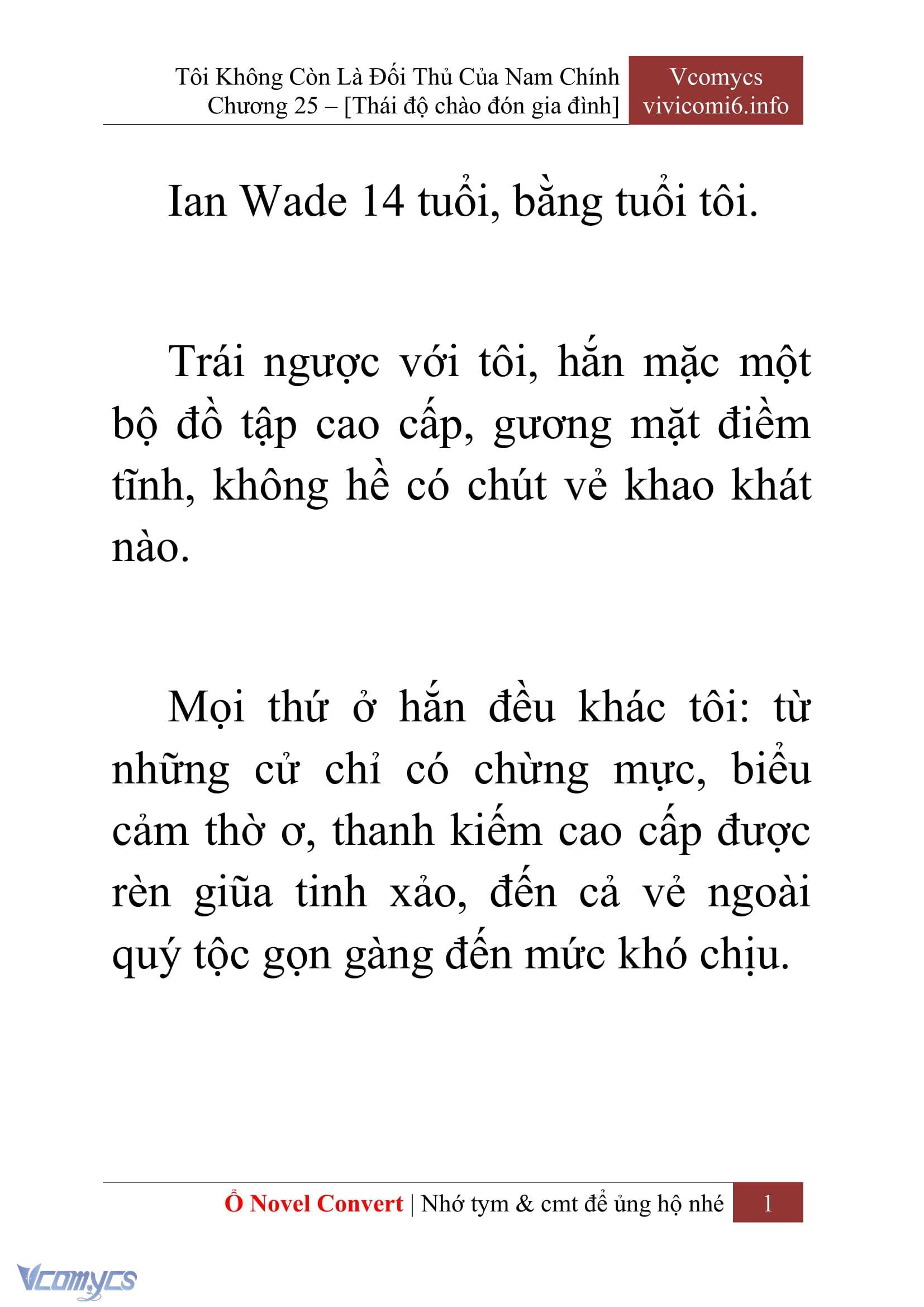 [Novel] Tôi Không Còn Là Đối Thủ Của Nam Chính Chapter  25 - 3