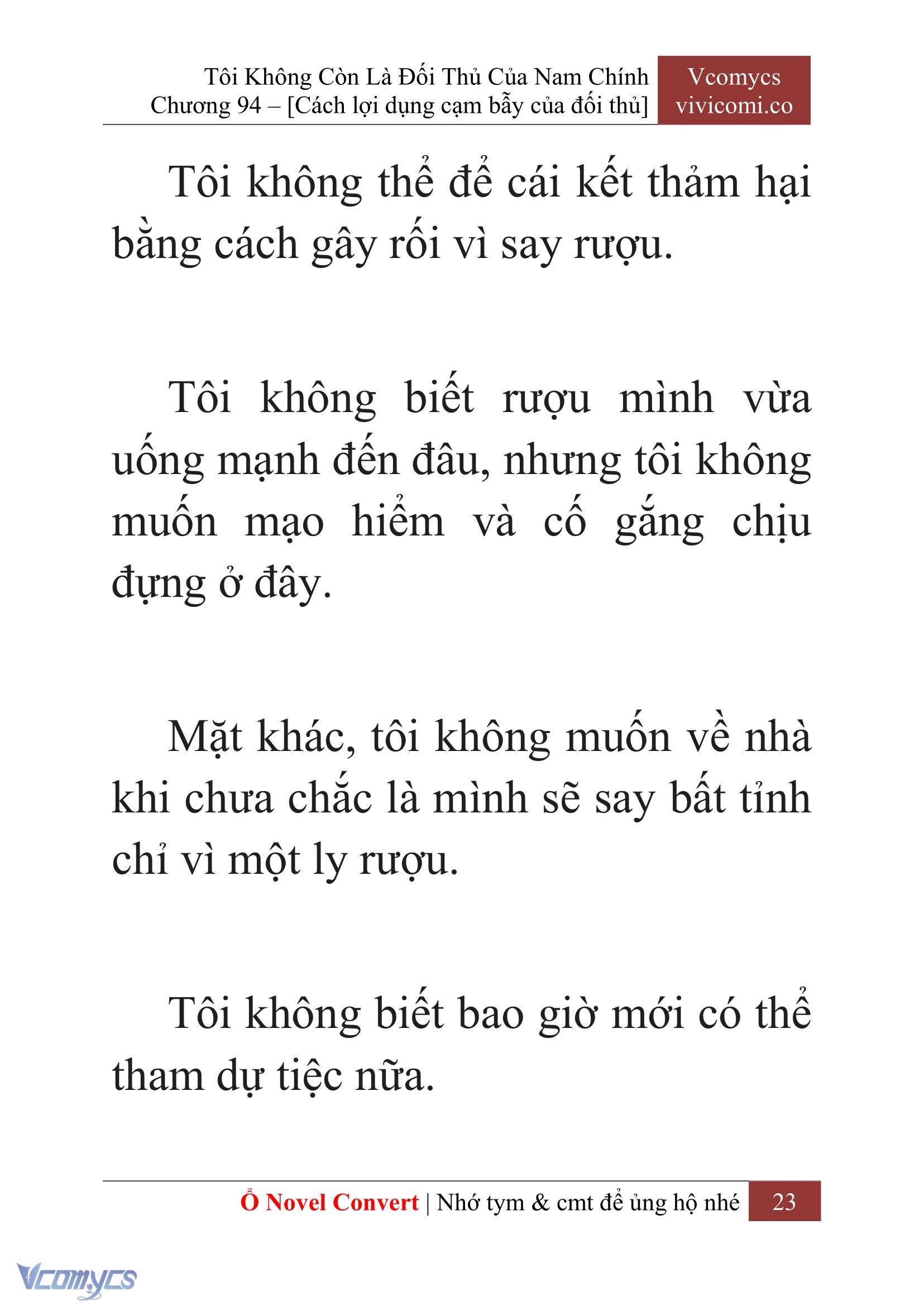 [Novel] Tôi Không Còn Là Đối Thủ Của Nam Chính Chapter  94 - 25