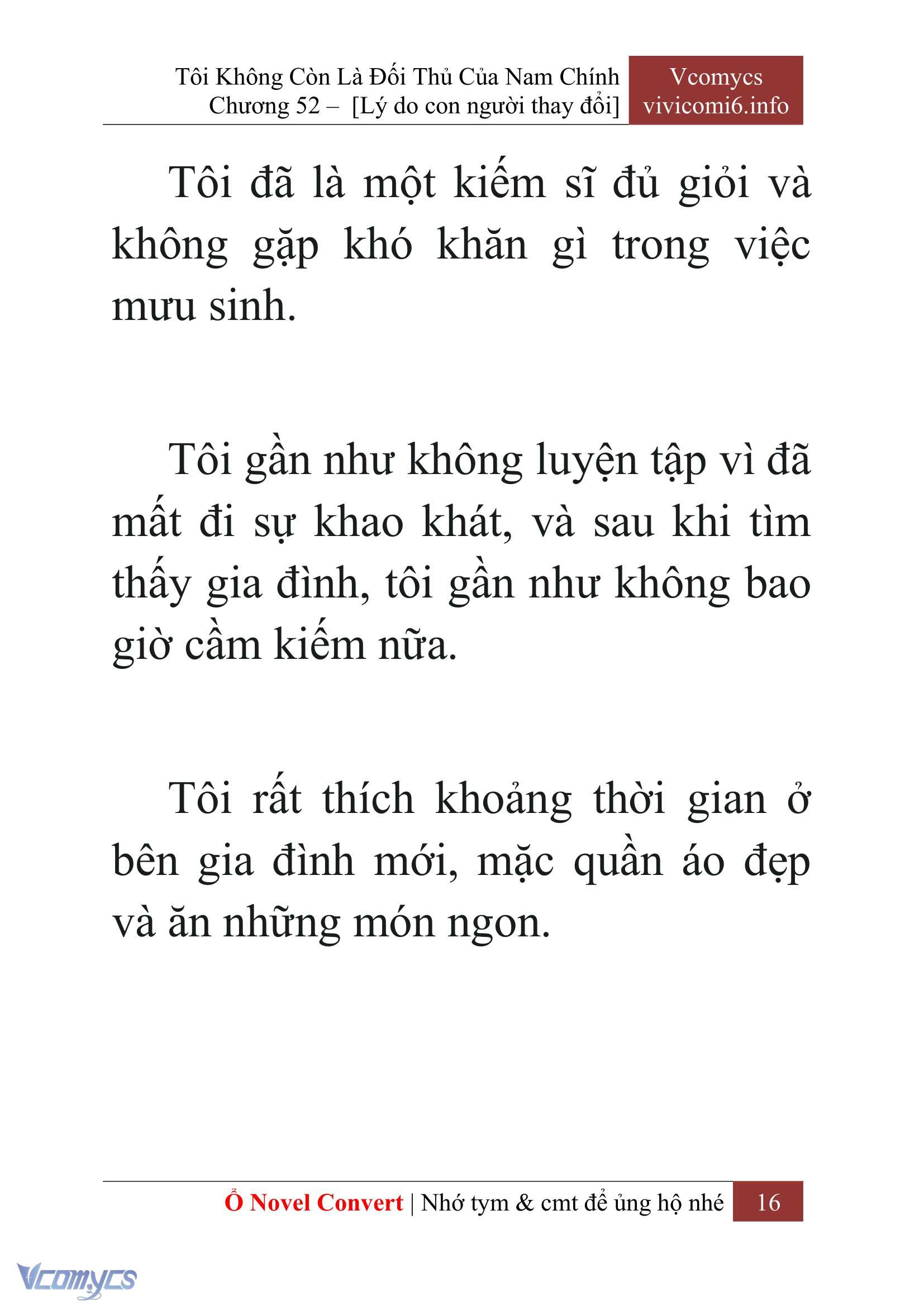 [Novel] Tôi Không Còn Là Đối Thủ Của Nam Chính Chapter  52 - 18