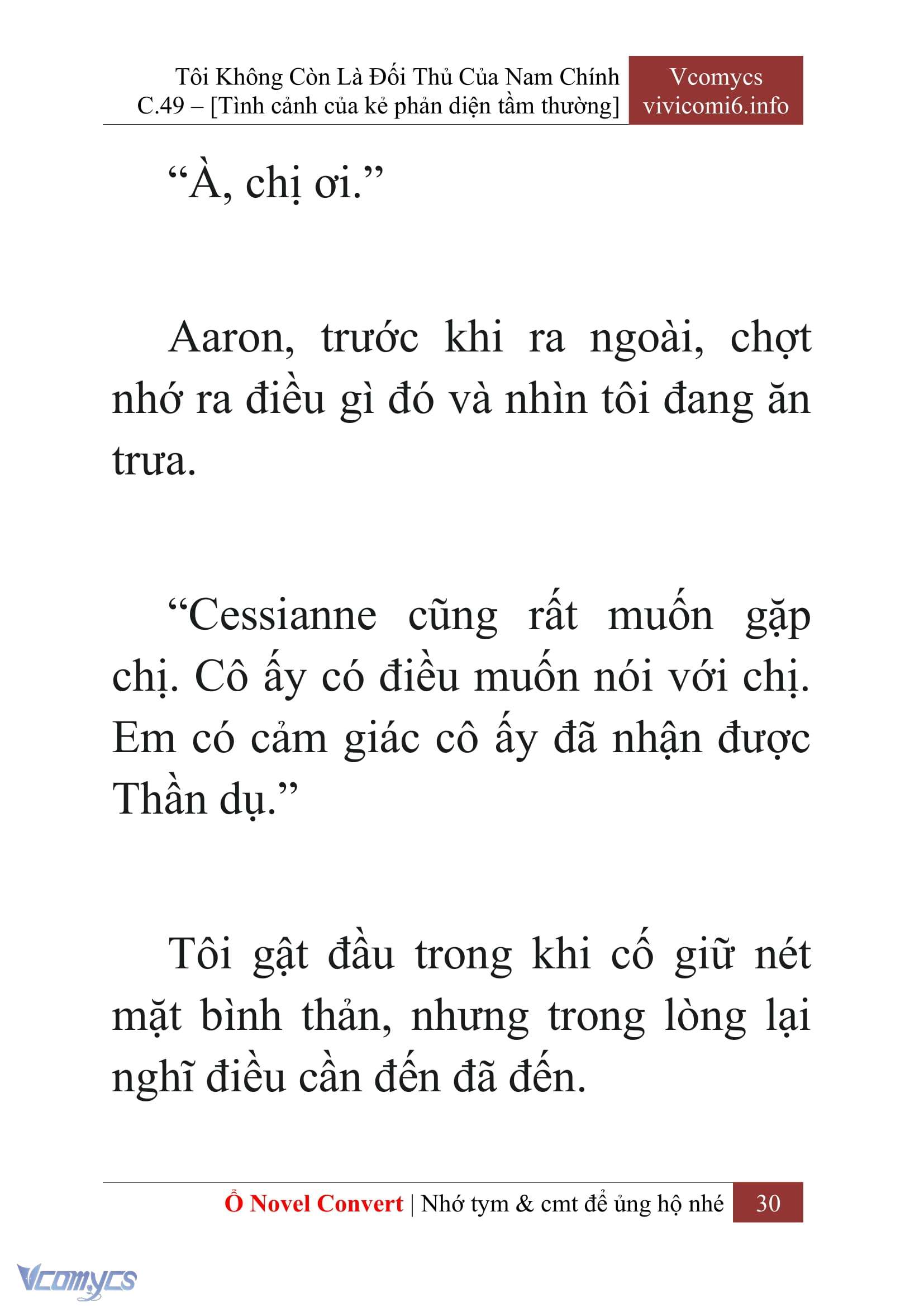 [Novel] Tôi Không Còn Là Đối Thủ Của Nam Chính Chapter  49 - 32