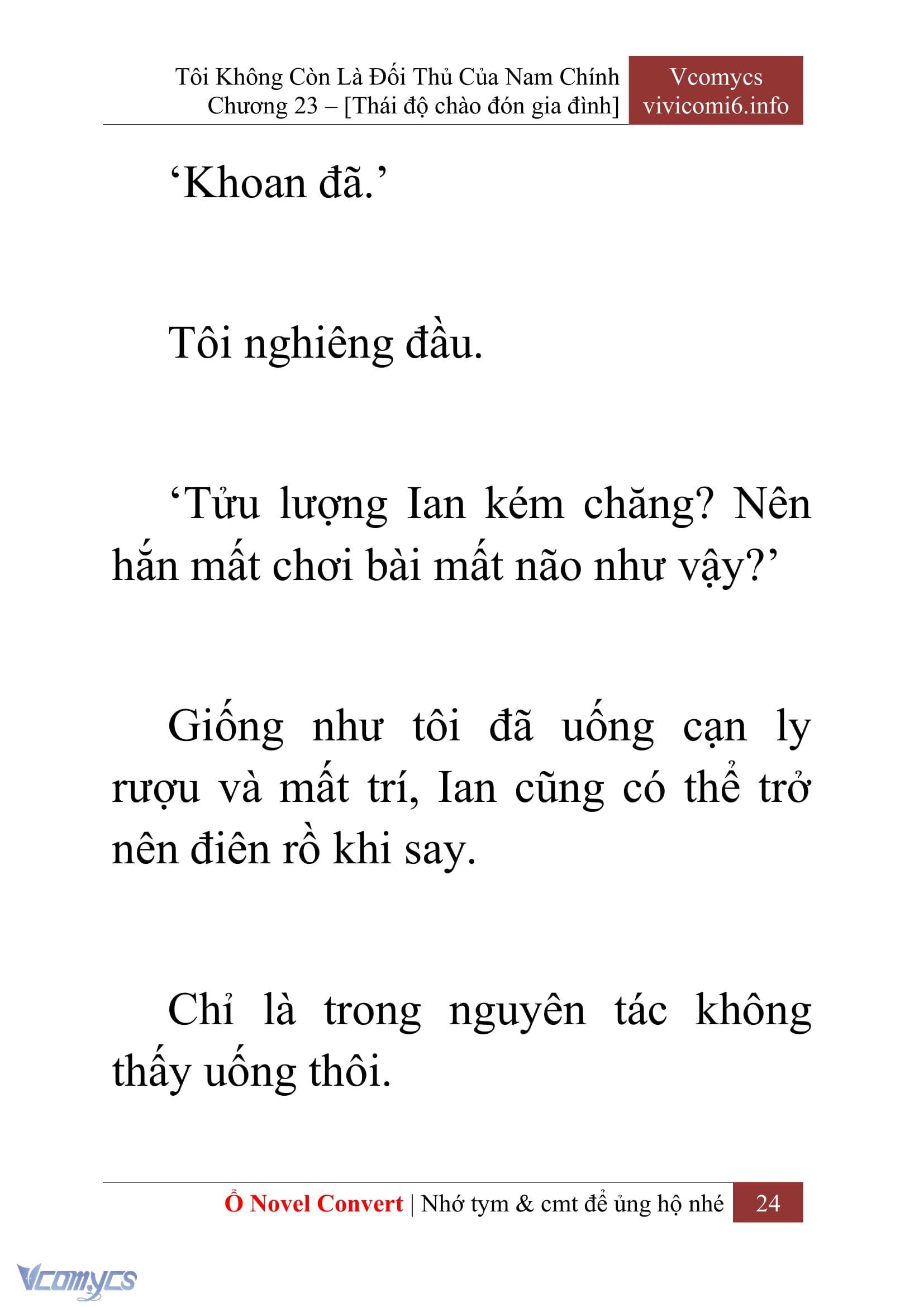[Novel] Tôi Không Còn Là Đối Thủ Của Nam Chính Chapter  23 - 26
