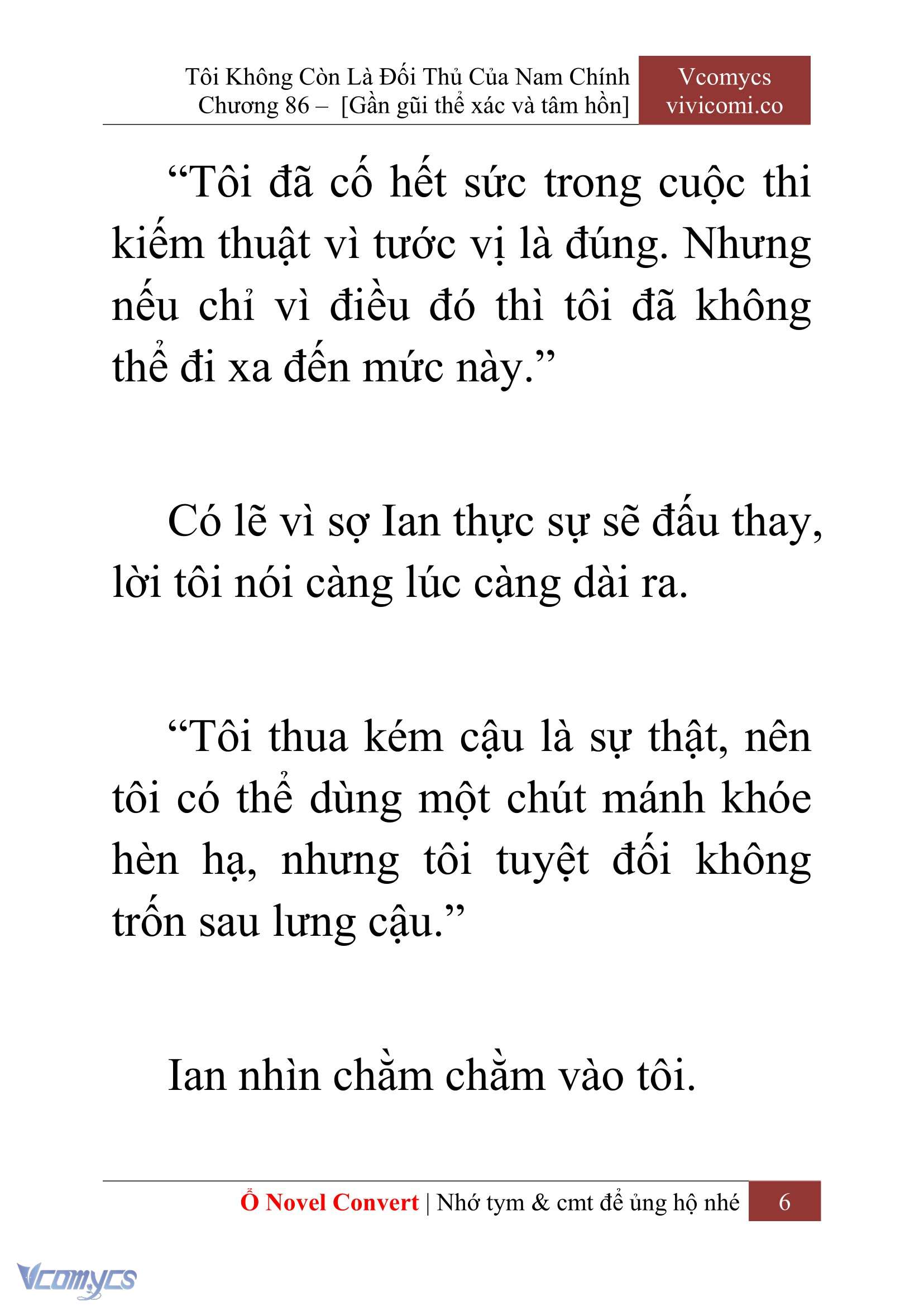 [Novel] Tôi Không Còn Là Đối Thủ Của Nam Chính Chapter  86 - 8