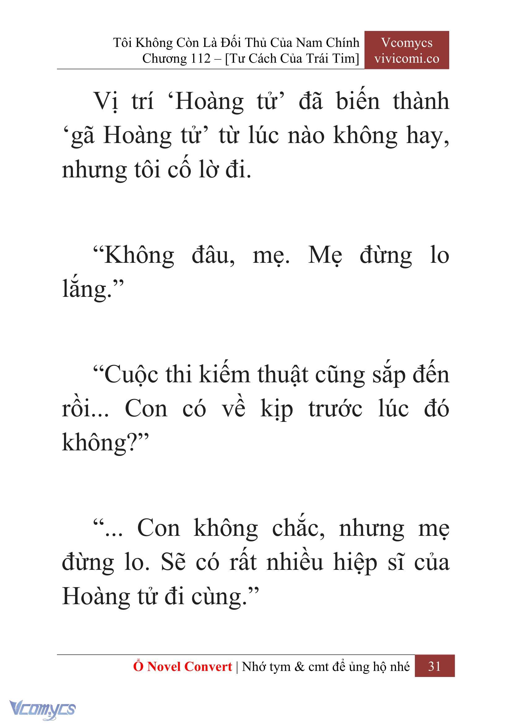 [Novel] Tôi Không Còn Là Đối Thủ Của Nam Chính Chapter  112 - 33