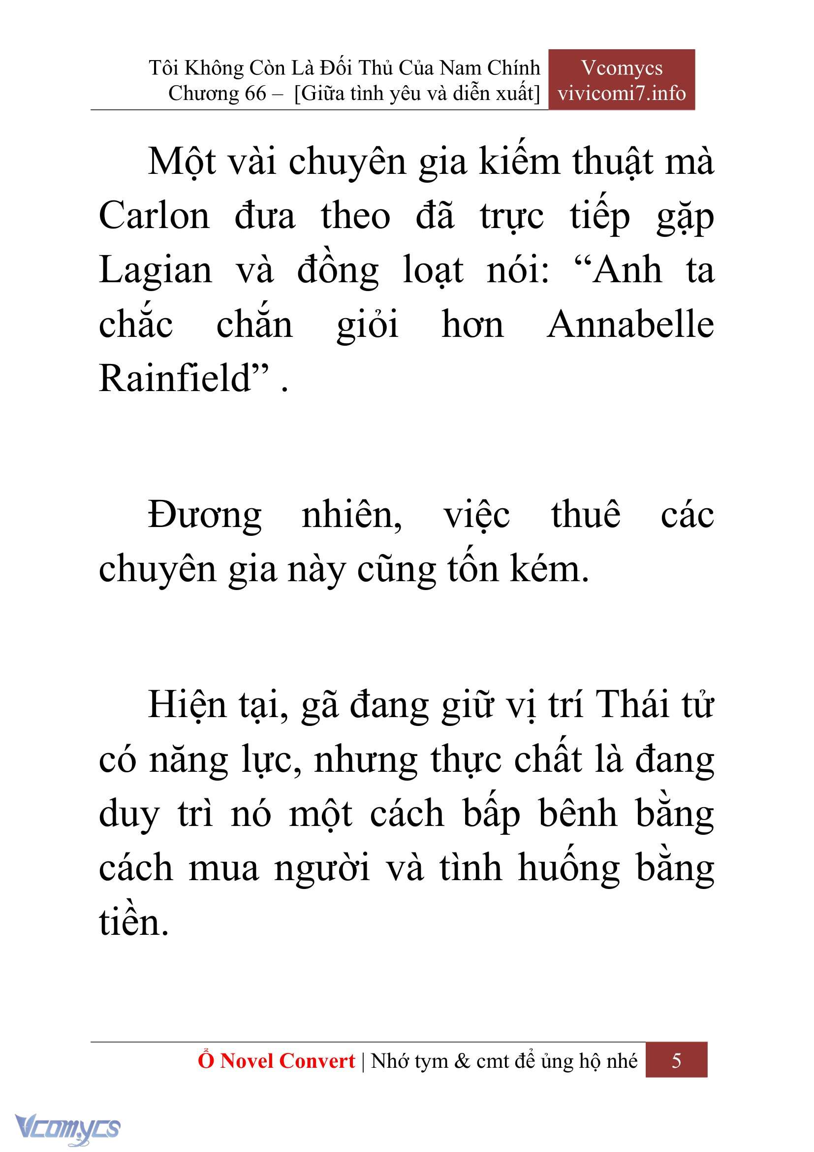 [Novel] Tôi Không Còn Là Đối Thủ Của Nam Chính Chapter  66 - 7