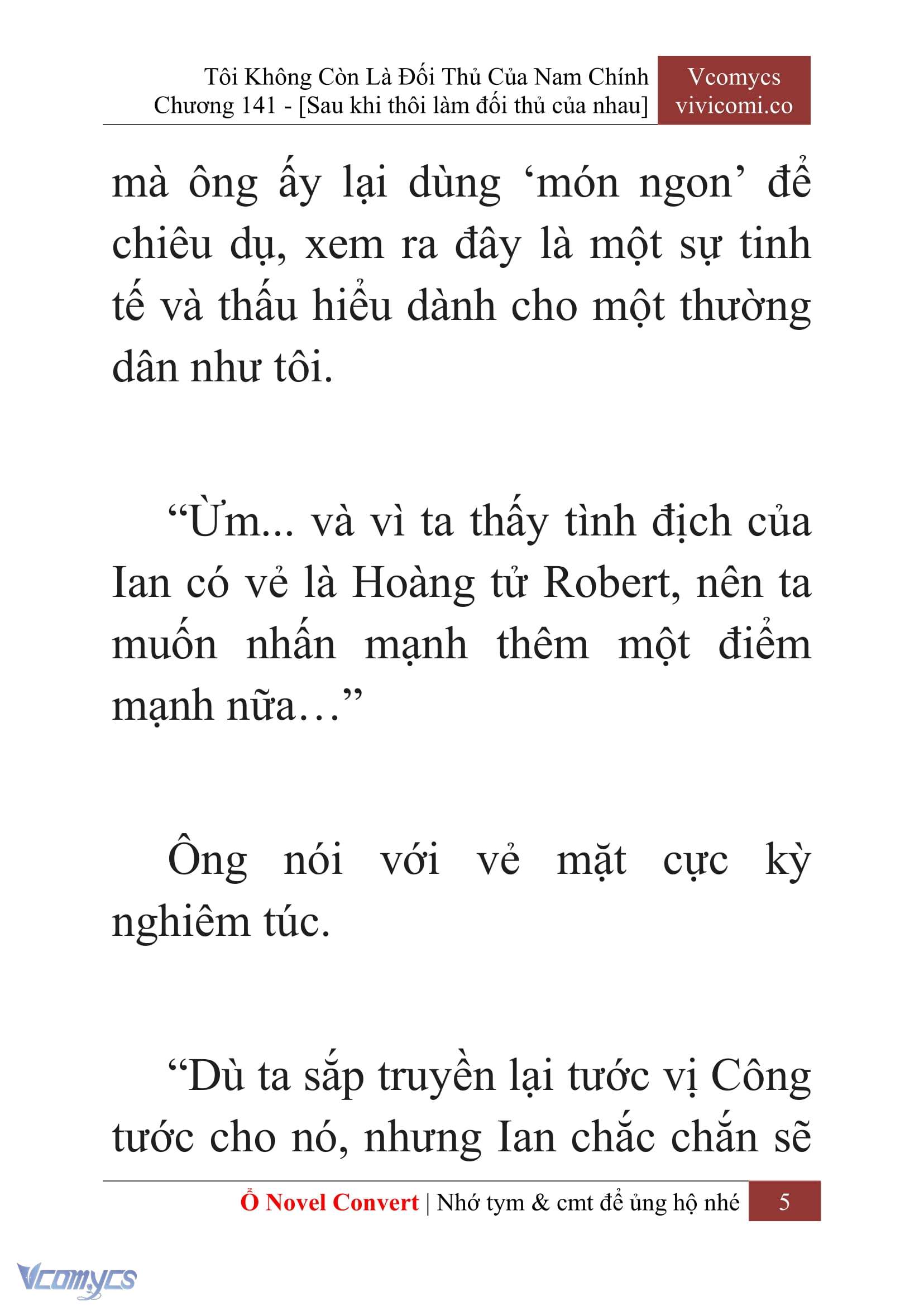 [Novel] Tôi Không Còn Là Đối Thủ Của Nam Chính Chapter  141 - 7