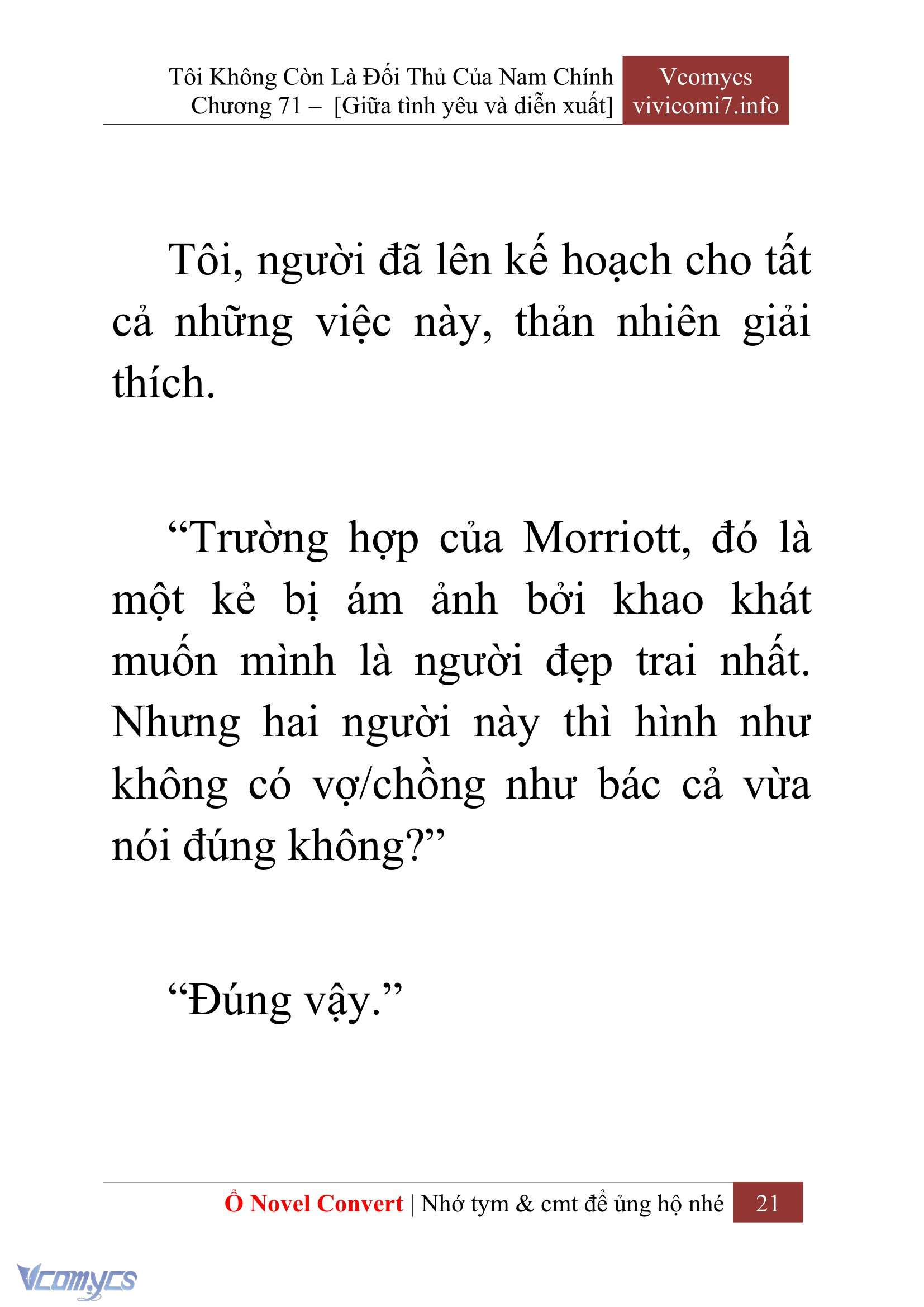 [Novel] Tôi Không Còn Là Đối Thủ Của Nam Chính Chapter  71 - 23