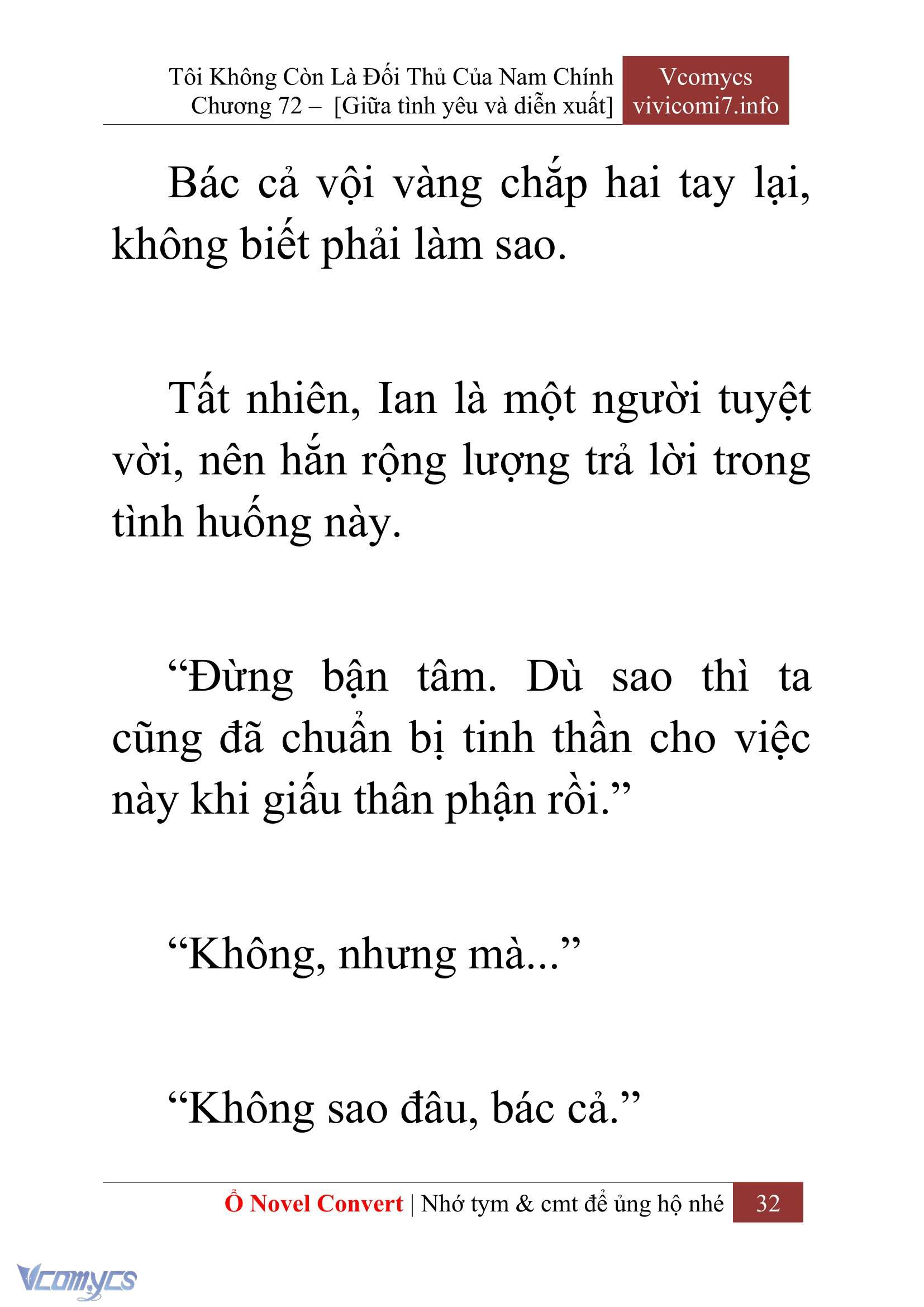 [Novel] Tôi Không Còn Là Đối Thủ Của Nam Chính Chapter  72 - 34