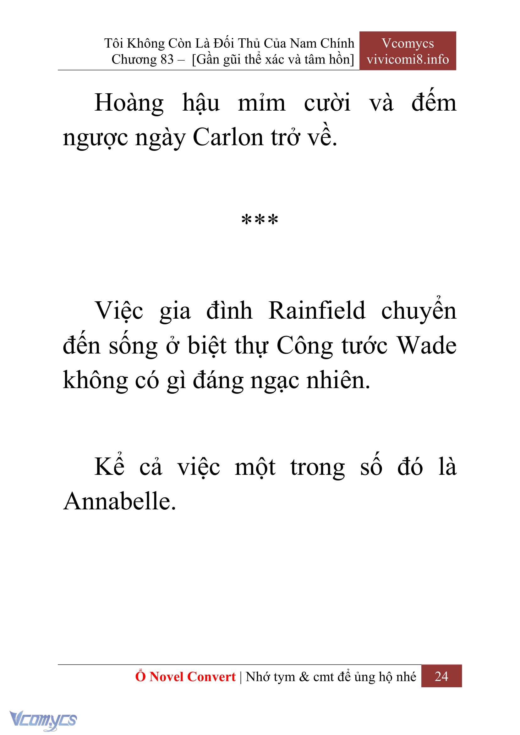[Novel] Tôi Không Còn Là Đối Thủ Của Nam Chính Chapter  83 - 26