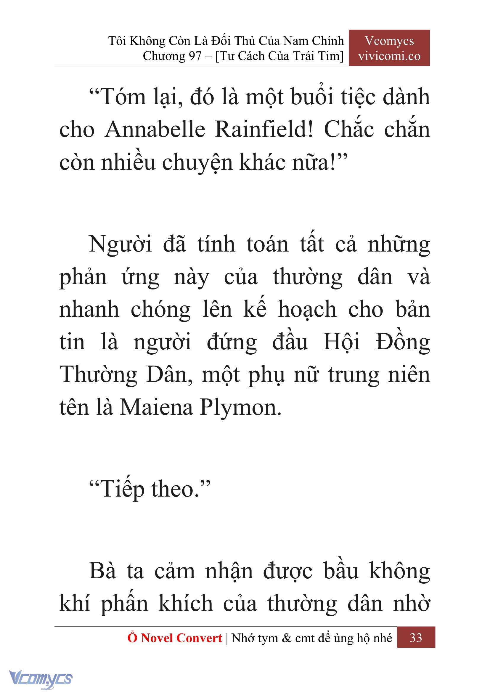 [Novel] Tôi Không Còn Là Đối Thủ Của Nam Chính Chapter  97 - 35