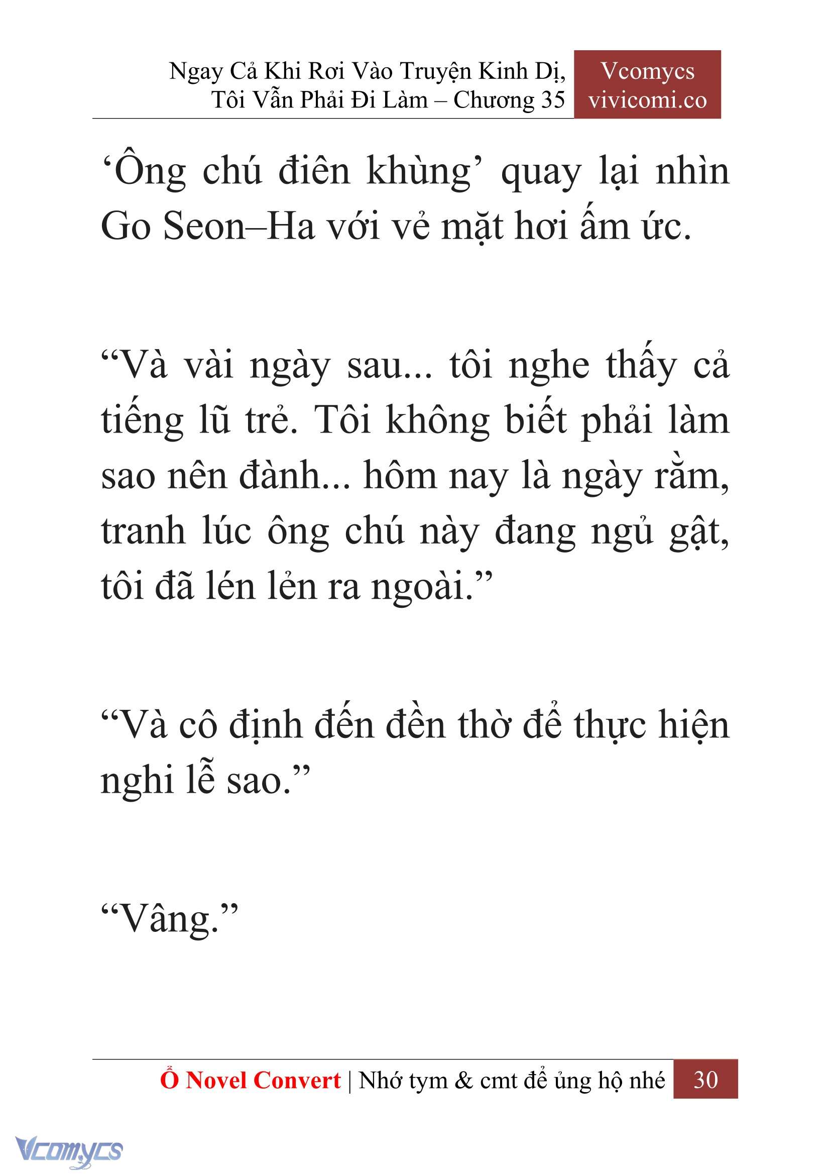[Novel] Ngay Cả Khi Rơi Vào Truyện Kinh Dị, Tôi Vẫn Phải Đi Làm Chapter  35 - 32