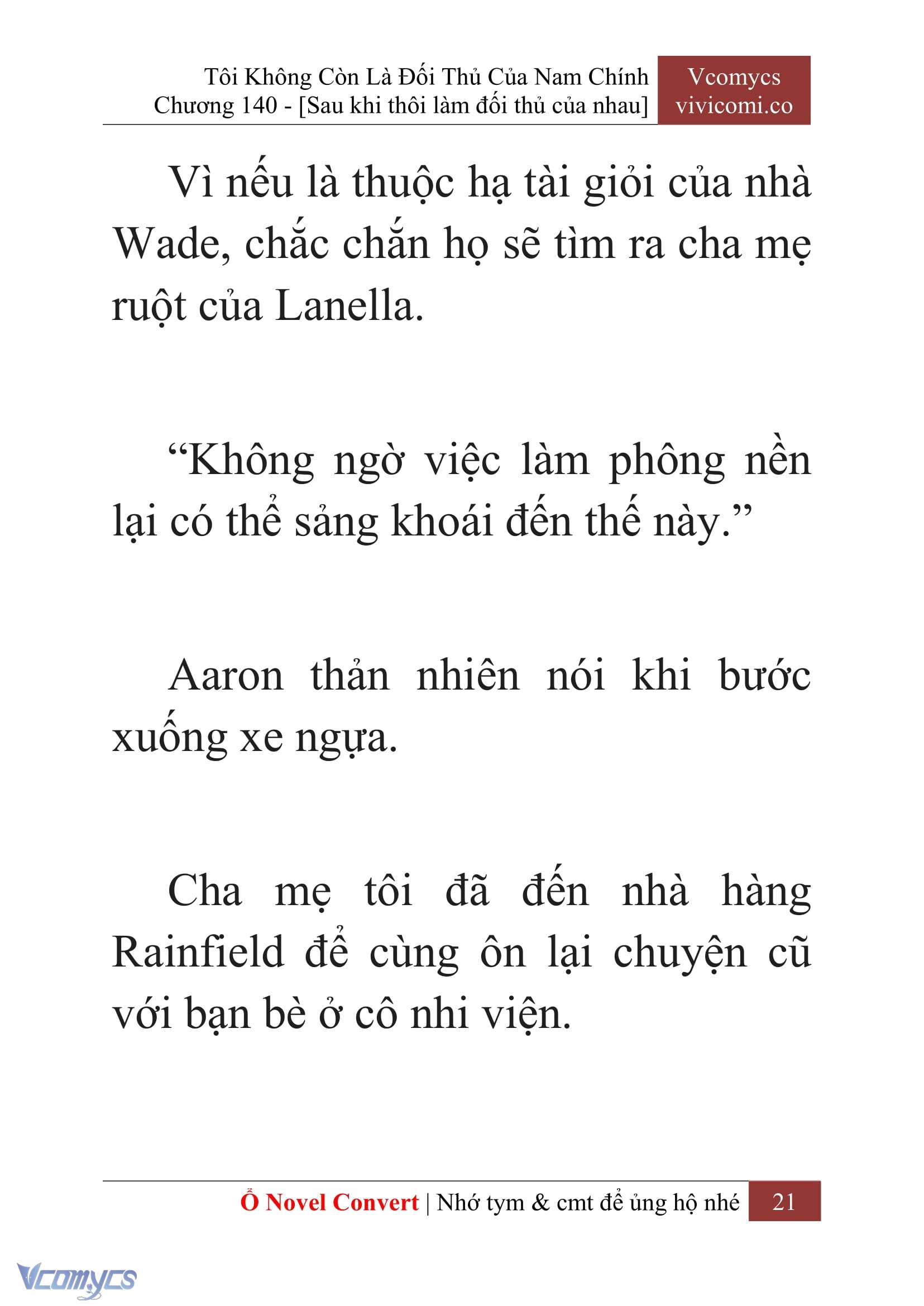 [Novel] Tôi Không Còn Là Đối Thủ Của Nam Chính Chapter  140 - 23