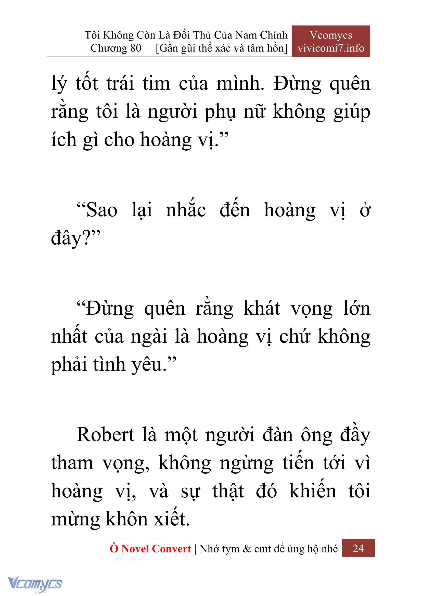 [Novel] Tôi Không Còn Là Đối Thủ Của Nam Chính Chapter  80 - 26