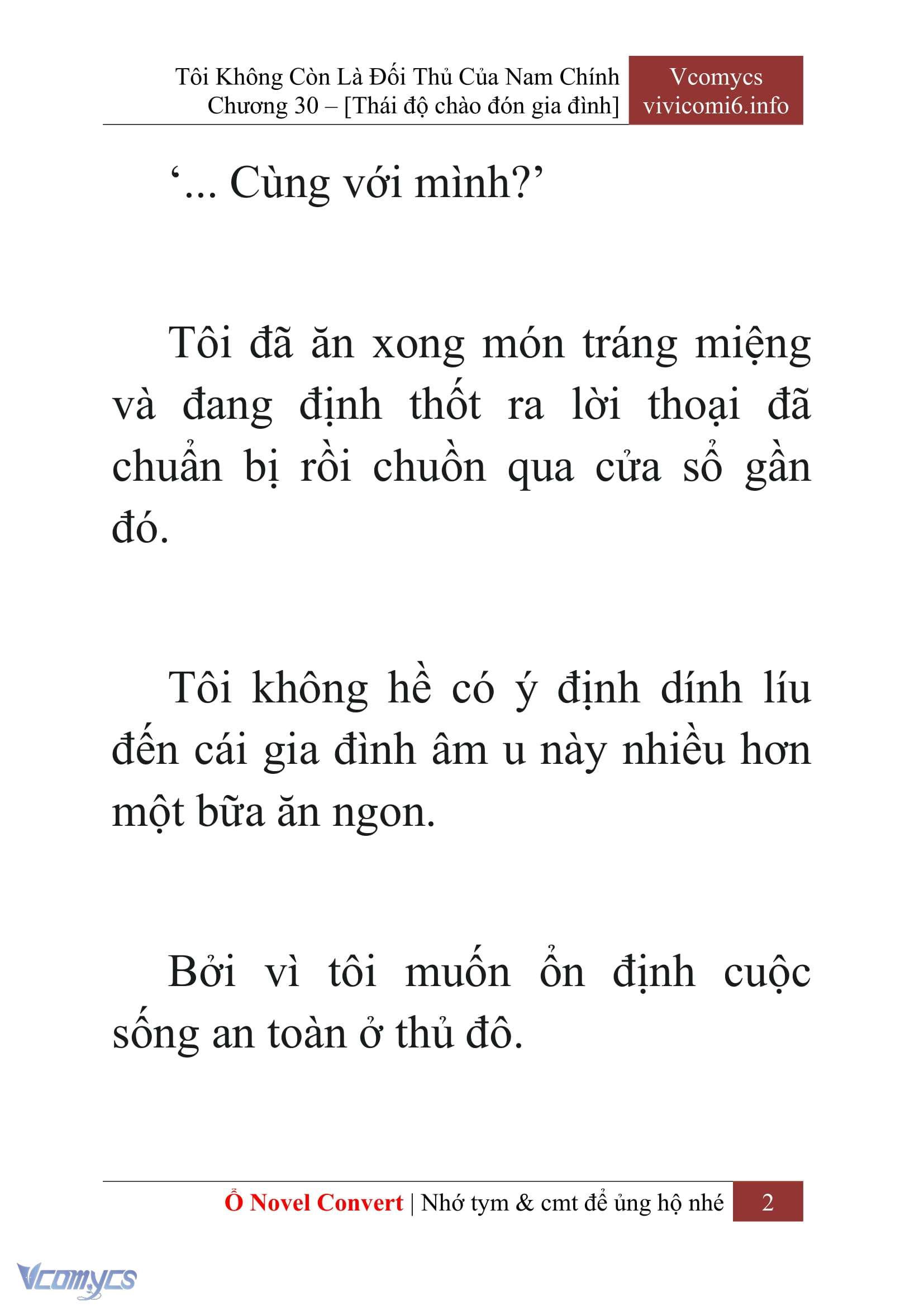 [Novel] Tôi Không Còn Là Đối Thủ Của Nam Chính Chapter  30 - 4