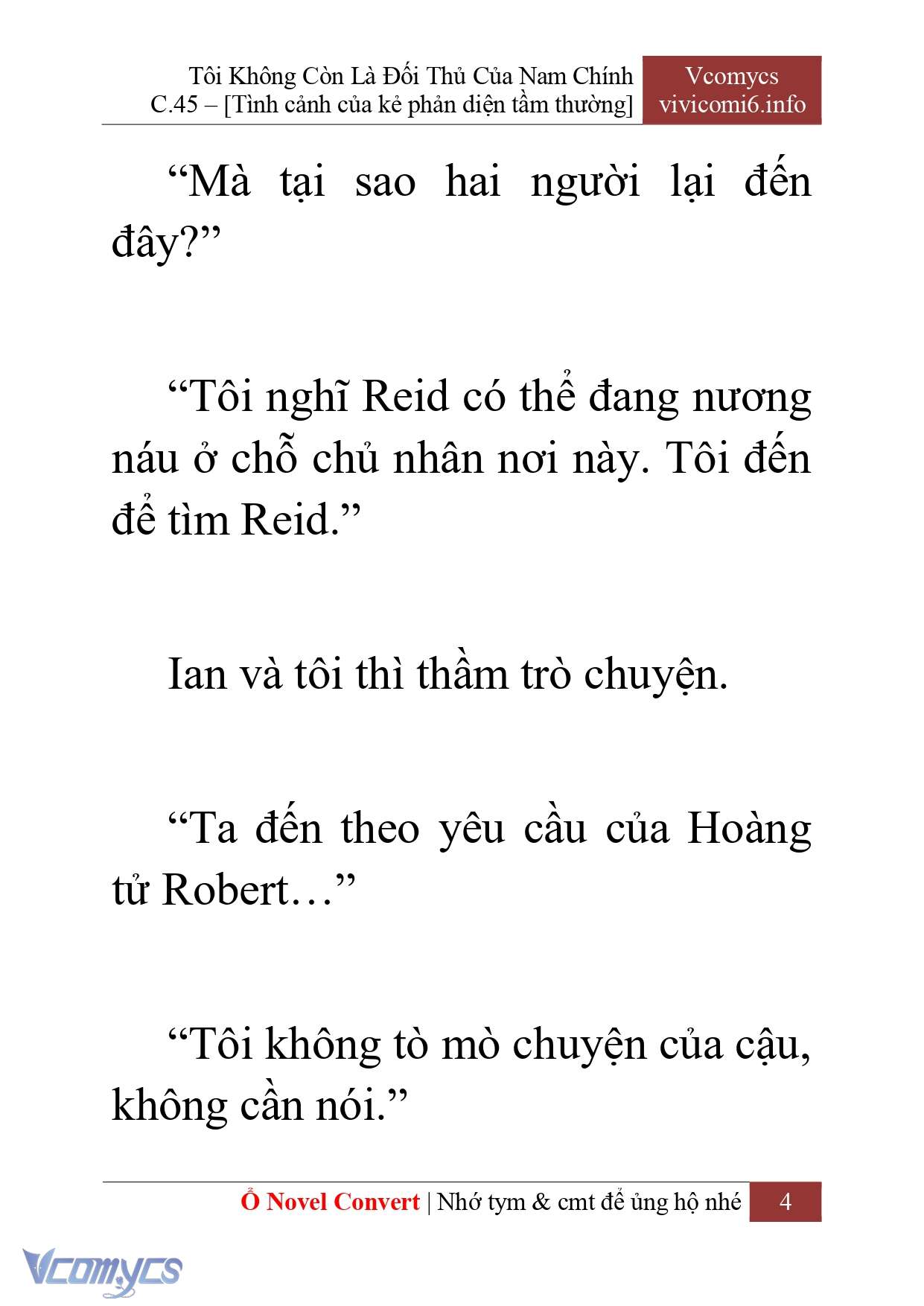 [Novel] Tôi Không Còn Là Đối Thủ Của Nam Chính Chapter  45 - 6