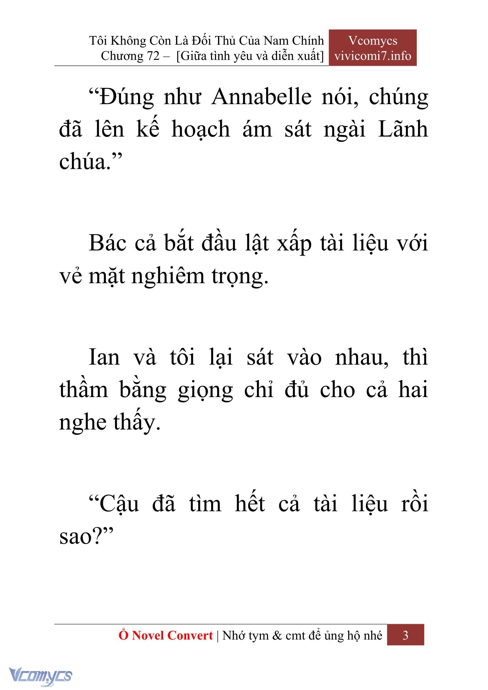 [Novel] Tôi Không Còn Là Đối Thủ Của Nam Chính Chapter  72 - 5