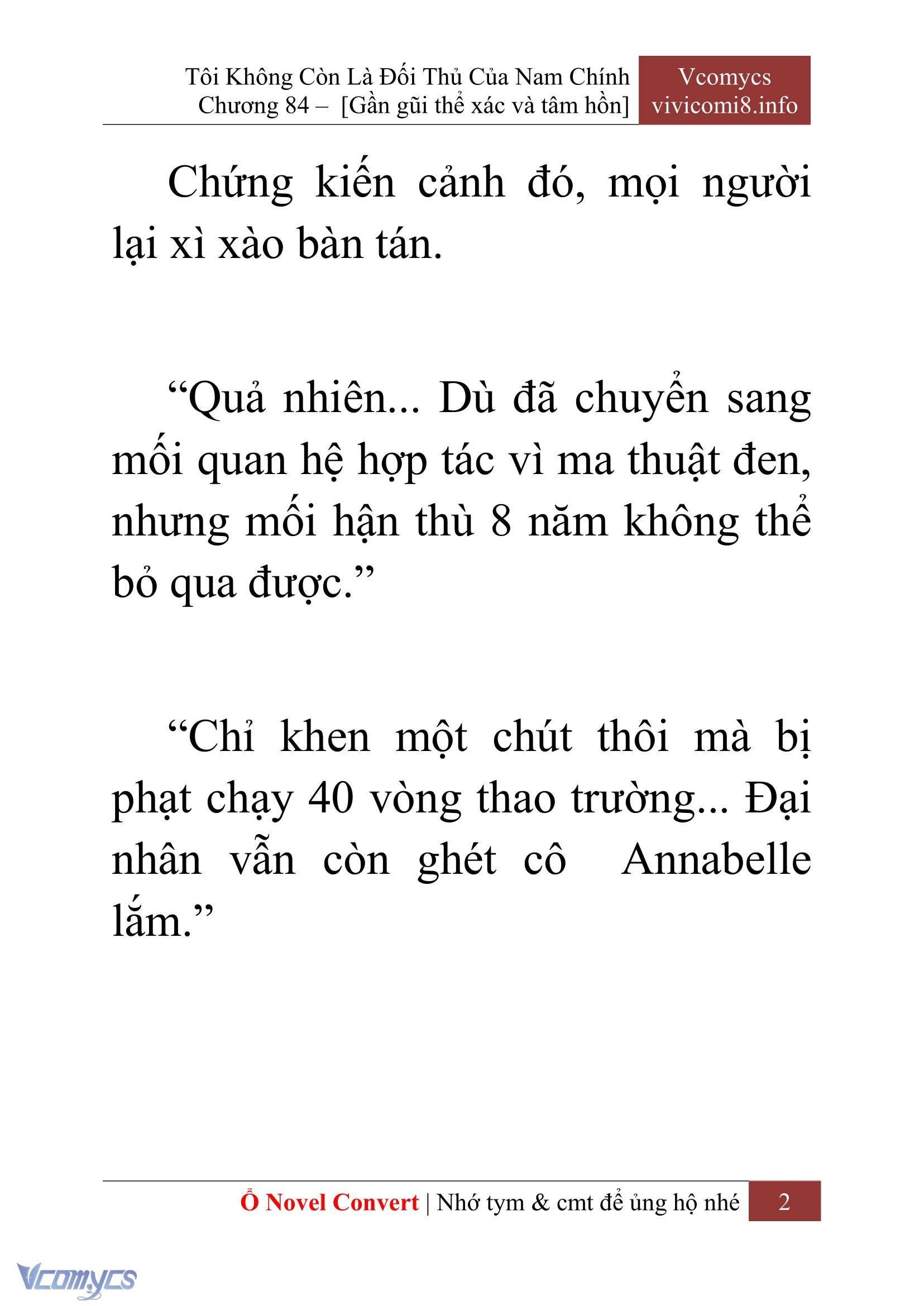 [Novel] Tôi Không Còn Là Đối Thủ Của Nam Chính Chapter  84 - 4