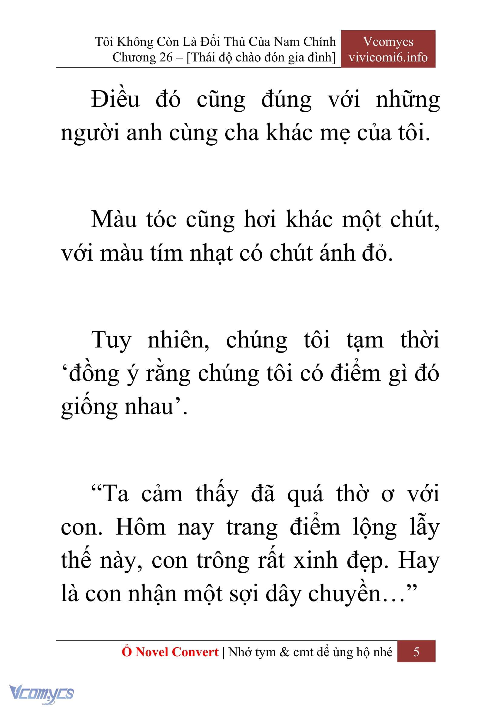 [Novel] Tôi Không Còn Là Đối Thủ Của Nam Chính Chapter  26 - 7