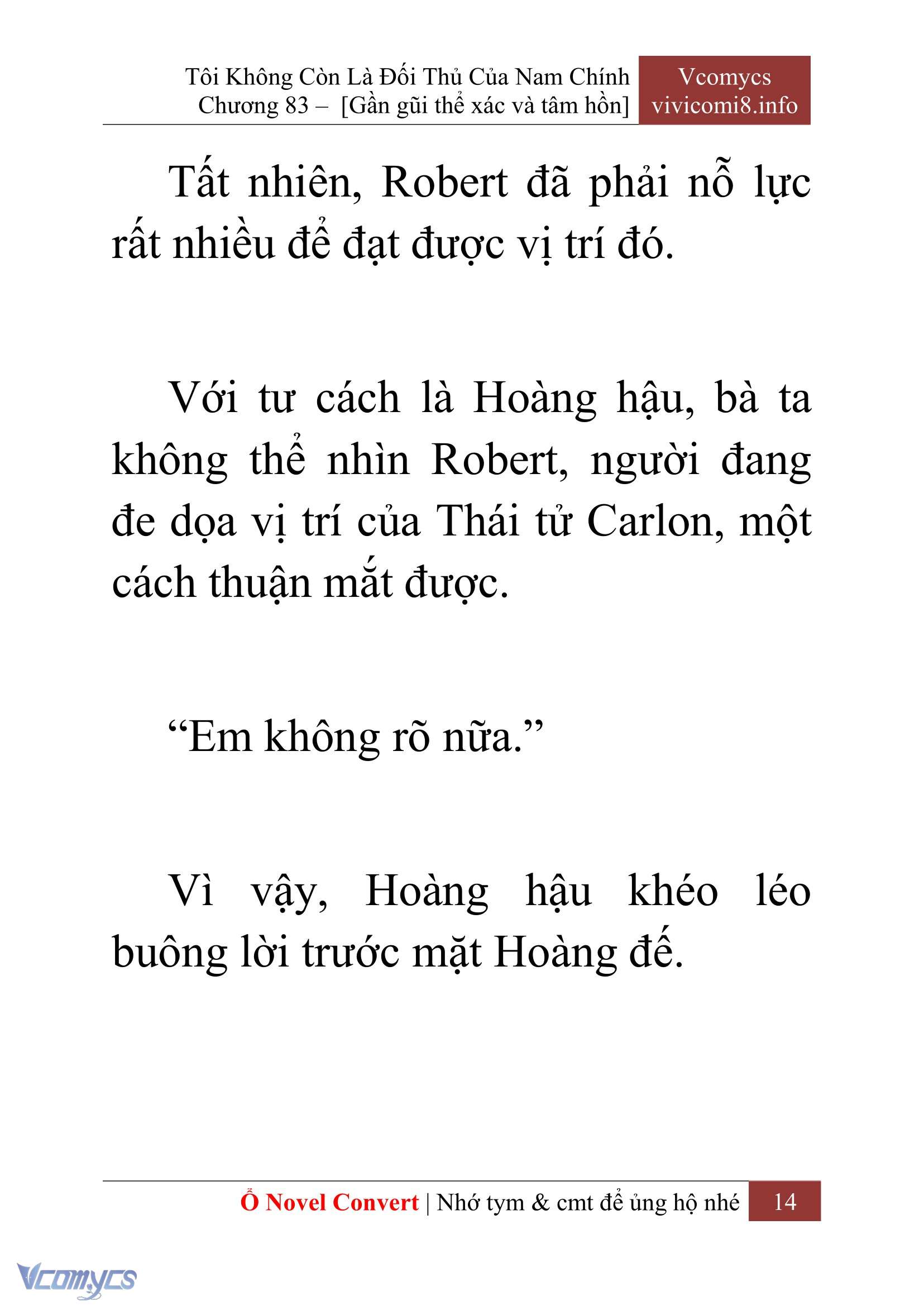 [Novel] Tôi Không Còn Là Đối Thủ Của Nam Chính Chapter  83 - 16