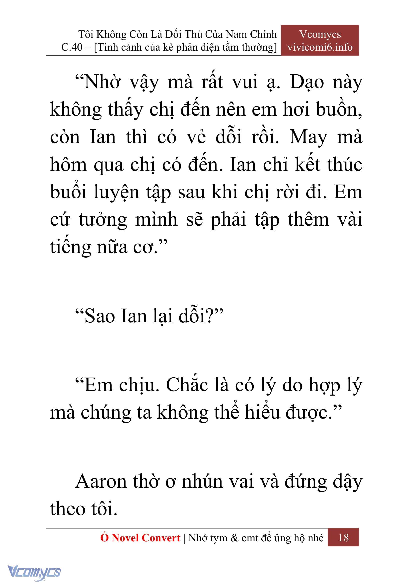 [Novel] Tôi Không Còn Là Đối Thủ Của Nam Chính Chapter  40 - 20