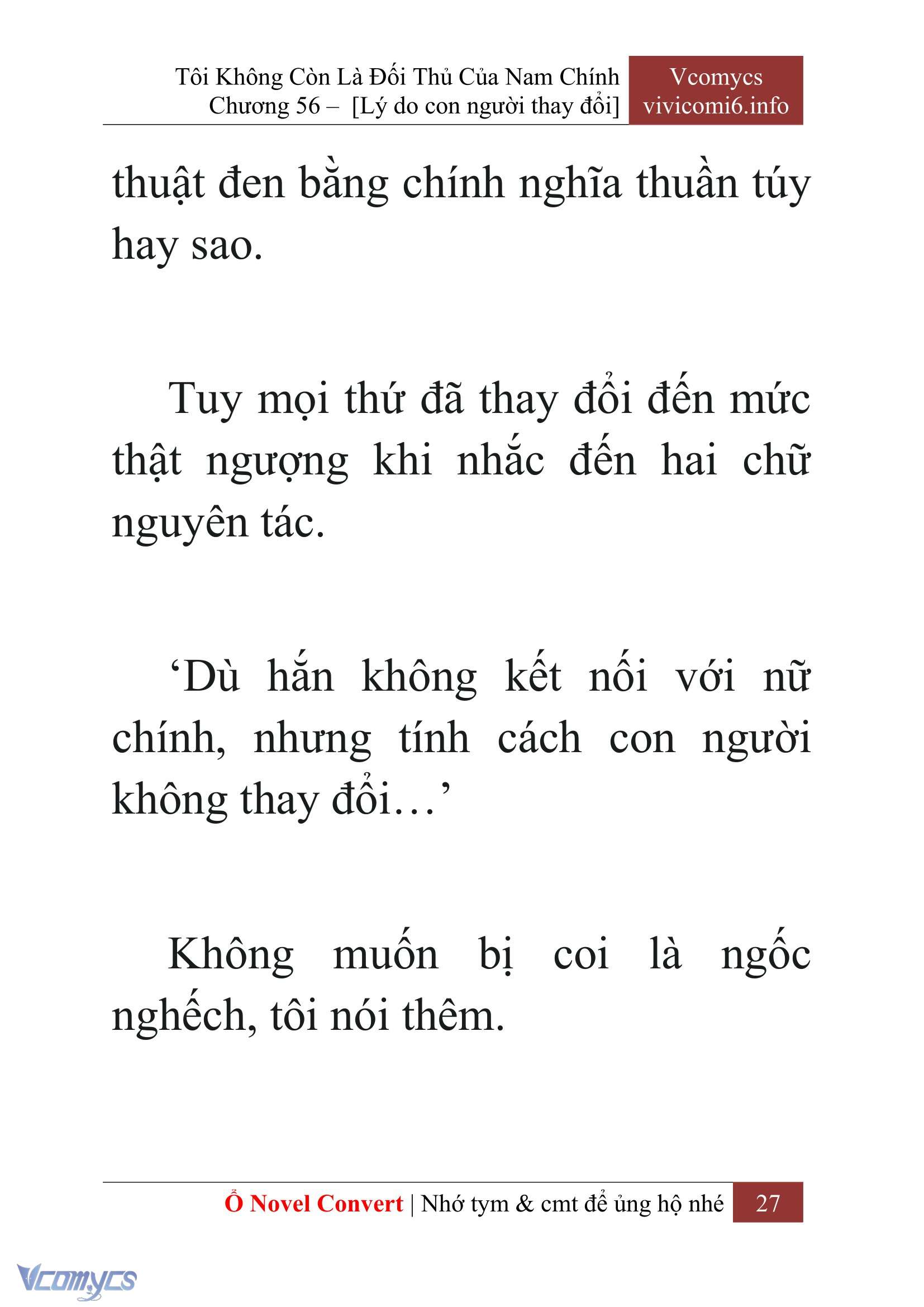 [Novel] Tôi Không Còn Là Đối Thủ Của Nam Chính Chapter  56 - 29