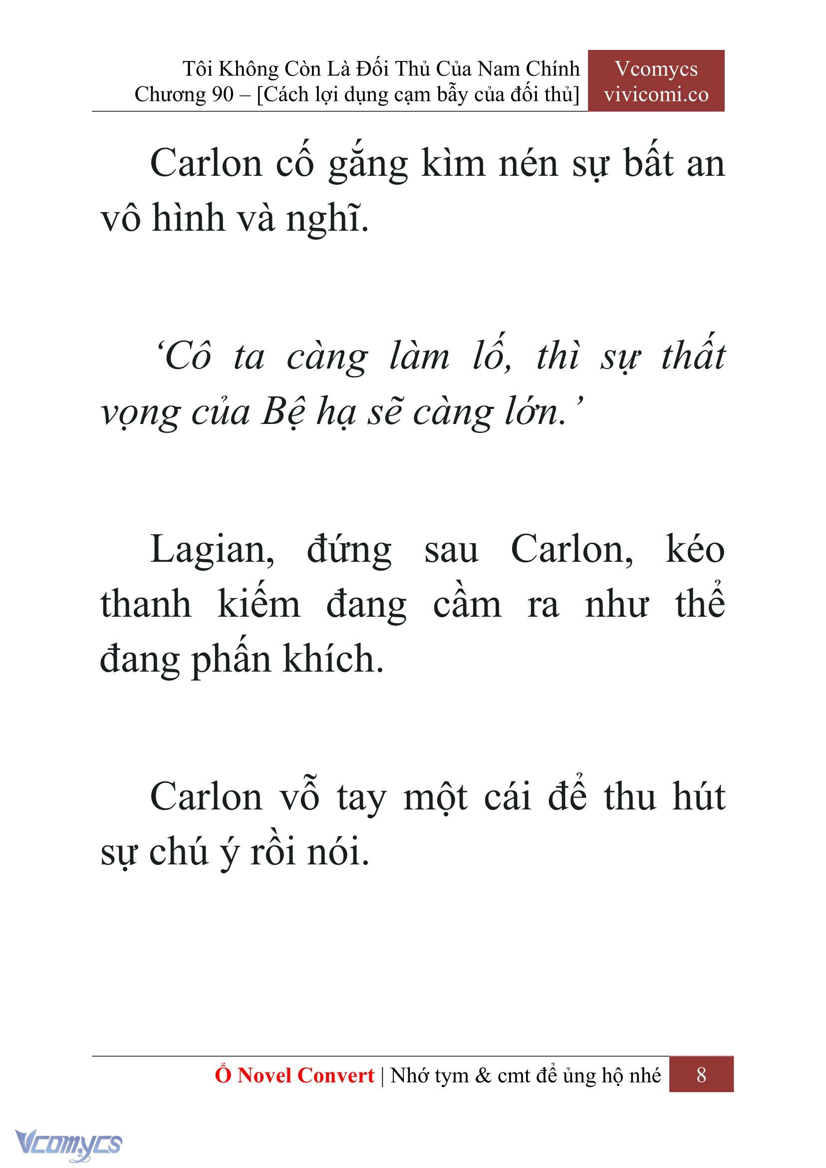 [Novel] Tôi Không Còn Là Đối Thủ Của Nam Chính Chapter  90 - 10