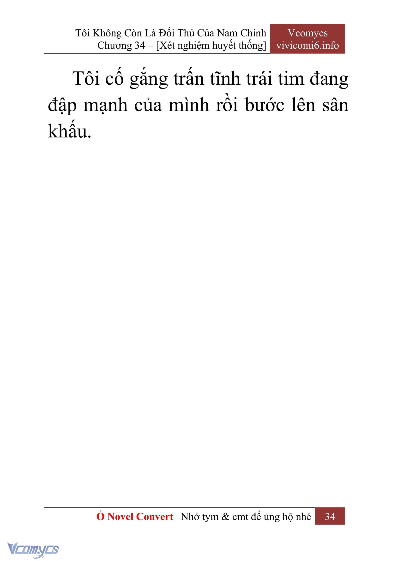 [Novel] Tôi Không Còn Là Đối Thủ Của Nam Chính Chapter  34 - 36