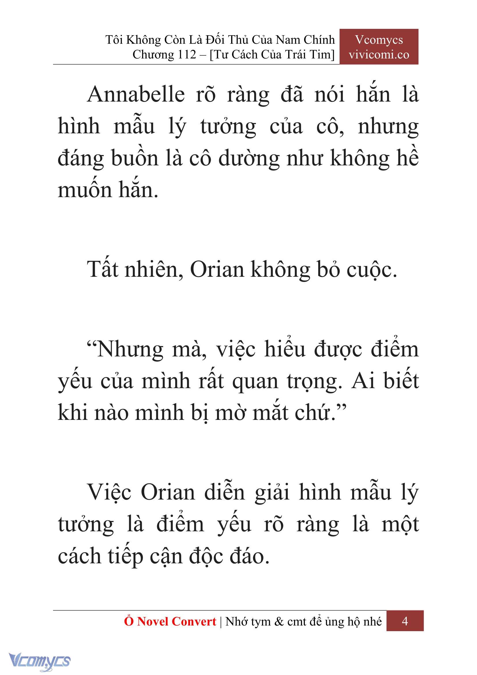 [Novel] Tôi Không Còn Là Đối Thủ Của Nam Chính Chapter  112 - 6