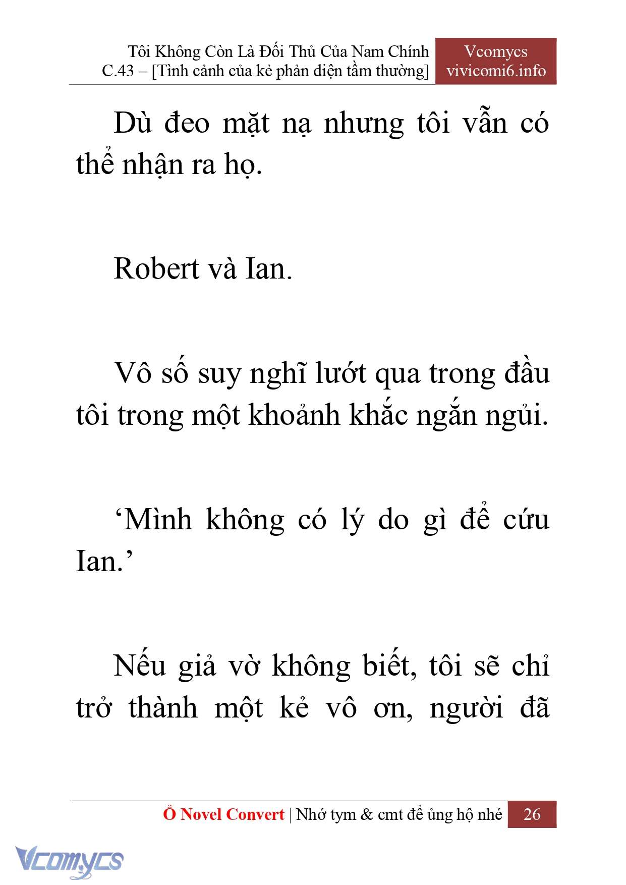 [Novel] Tôi Không Còn Là Đối Thủ Của Nam Chính Chapter  43 - 28