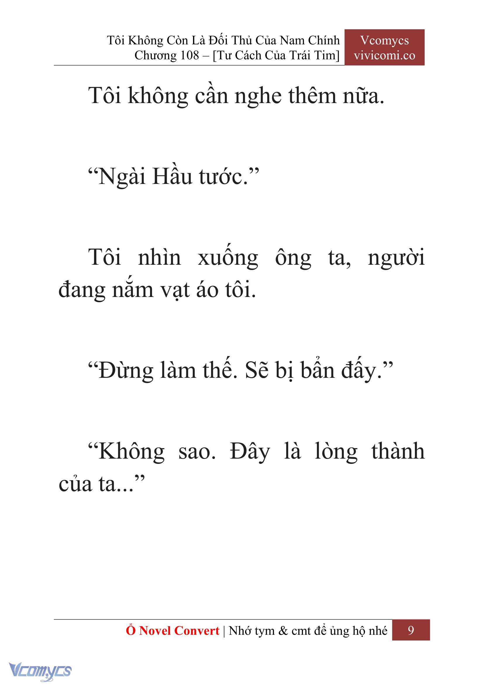[Novel] Tôi Không Còn Là Đối Thủ Của Nam Chính Chapter  108 - 11
