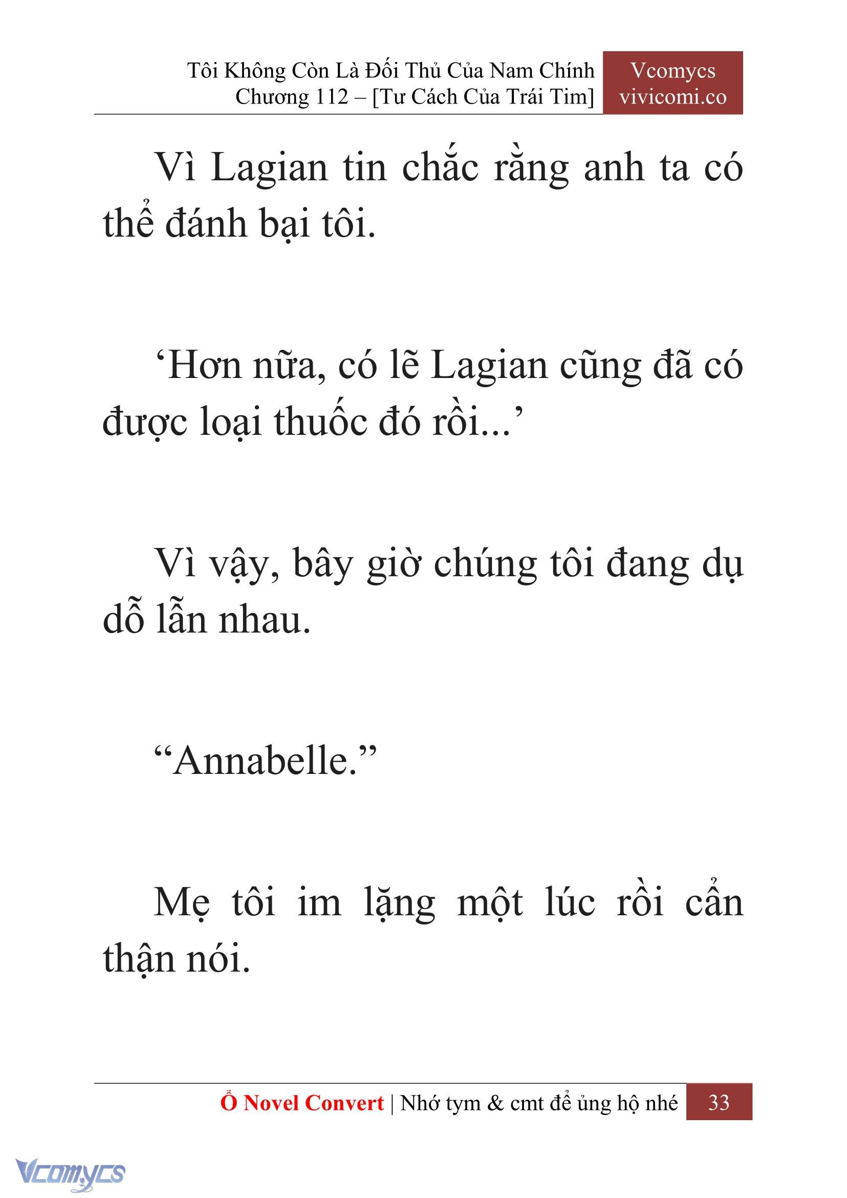 [Novel] Tôi Không Còn Là Đối Thủ Của Nam Chính Chapter  112 - 35