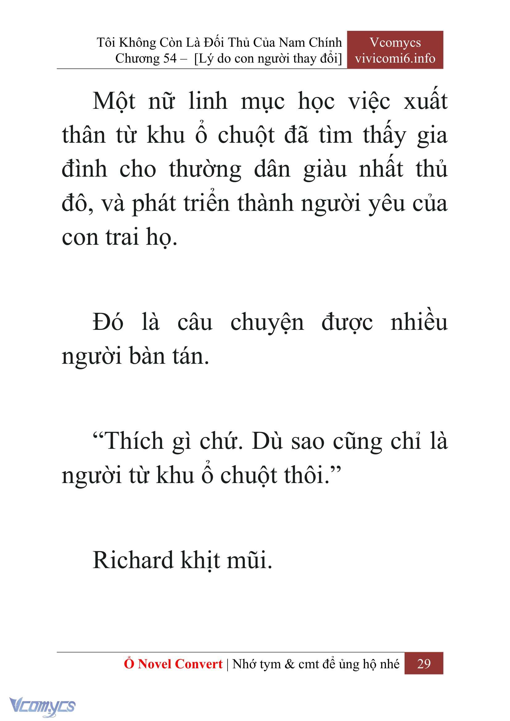 [Novel] Tôi Không Còn Là Đối Thủ Của Nam Chính Chapter  54 - 31